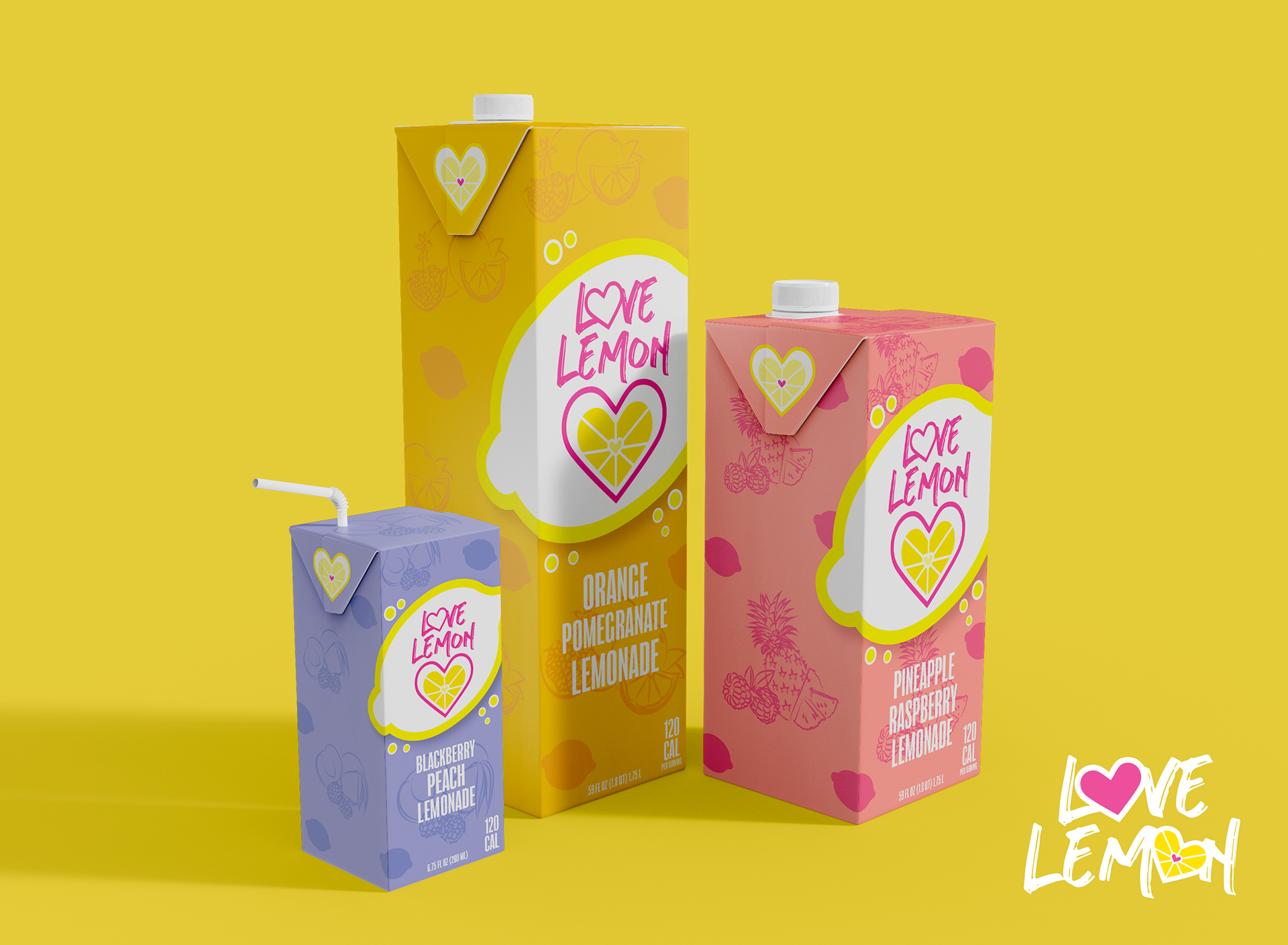 Love Lemon Lemonade Carton Packaging, 2022.