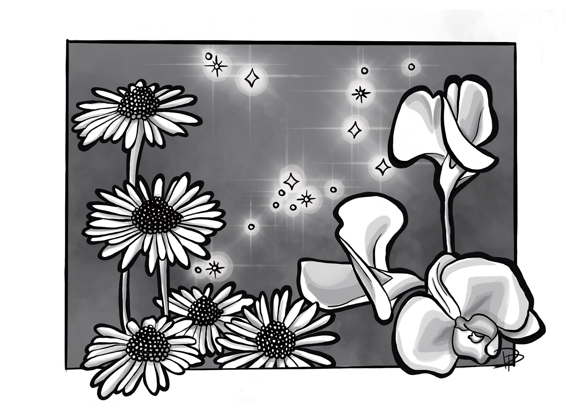 April: Daisy & Sweet Pea. Diamond. Aries & Taurus.