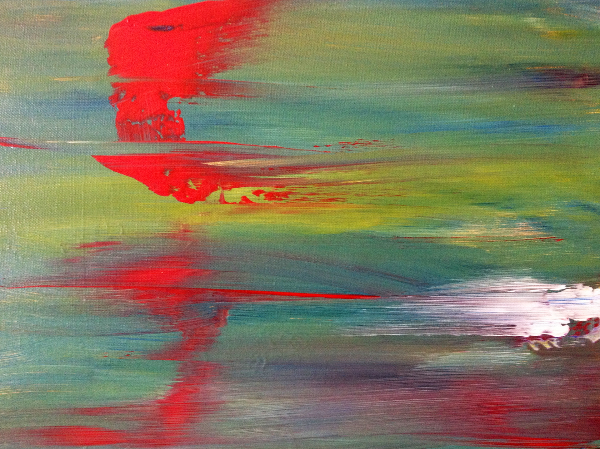 Run Lola Run - acrylic on canvas