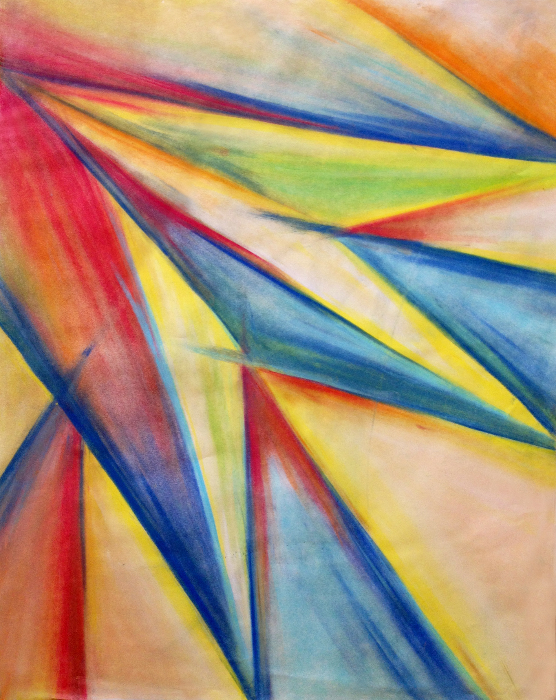 Electric Daisy - chalk on paper