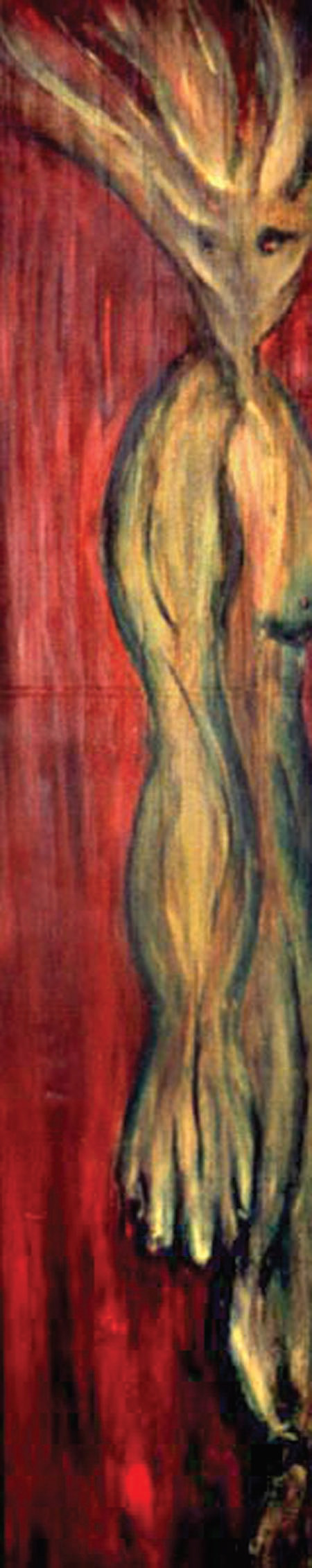 Morpheus - acrylic on wood 10 x 45”