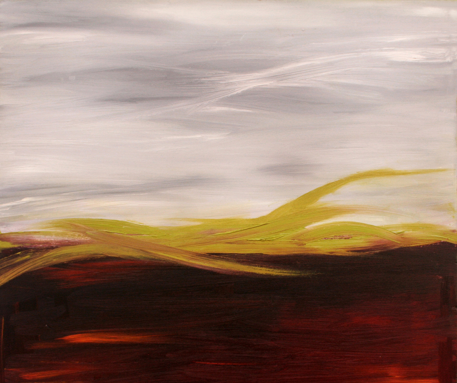 Tsunami - acrylic on wood