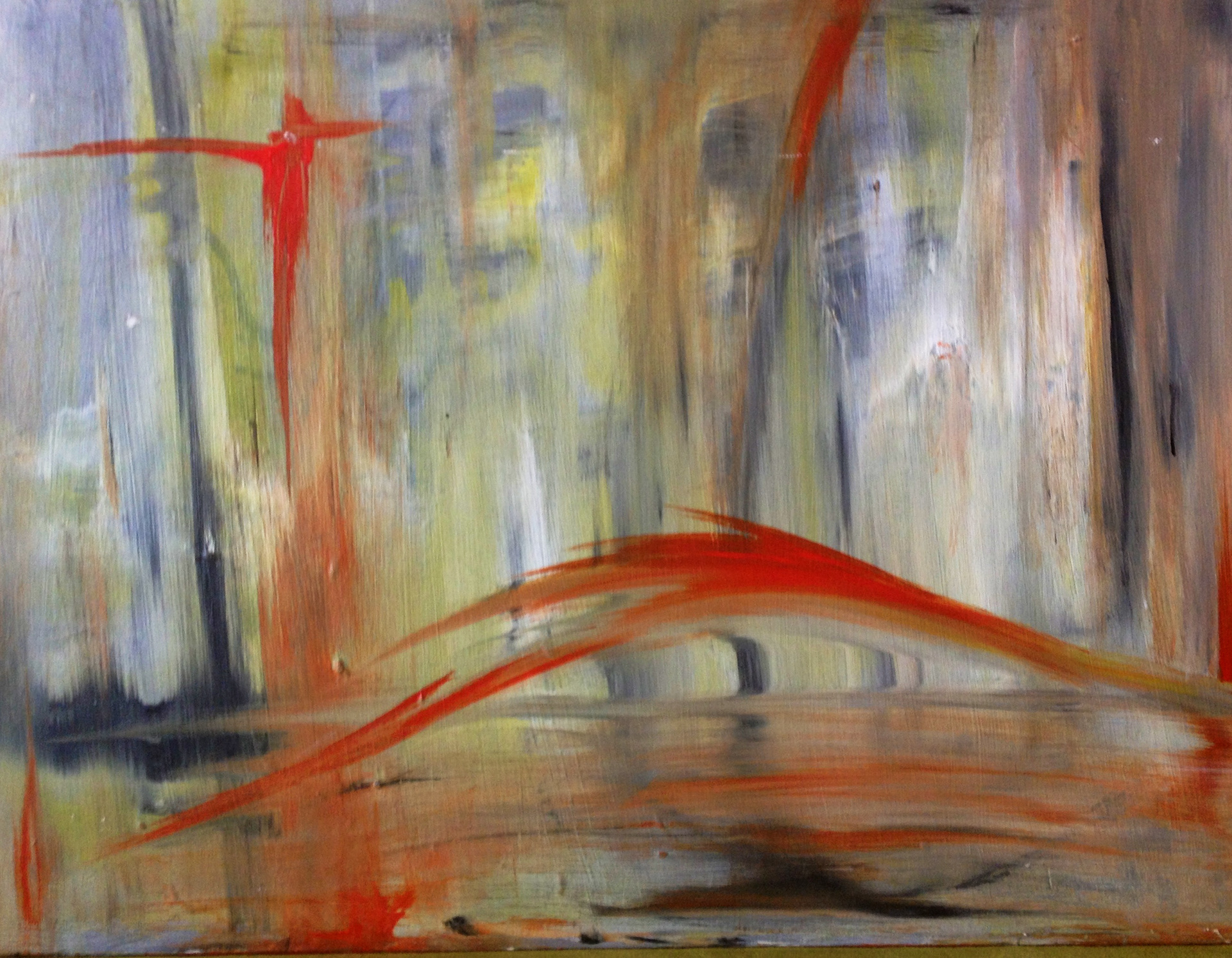 Wash - acrylic on wood