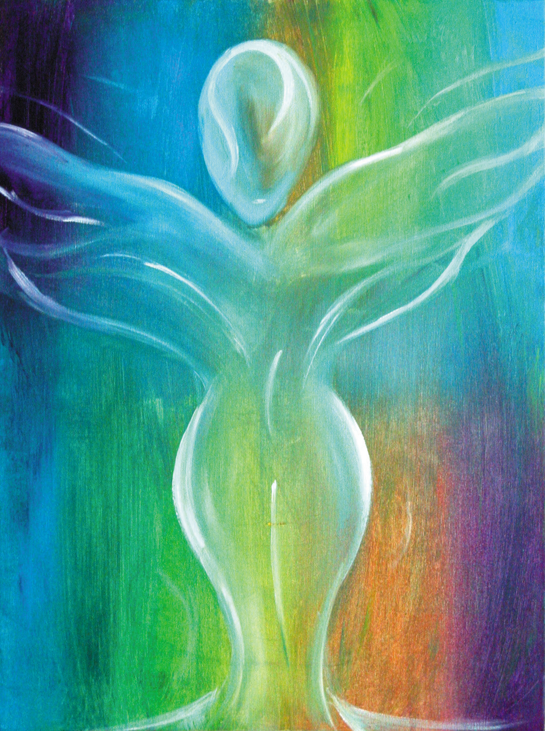 Heaven Angel - acrylic on canvas 18” x 24”