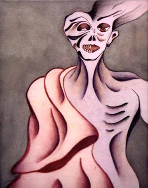 Evil - watercolor on paper 12” x 20”