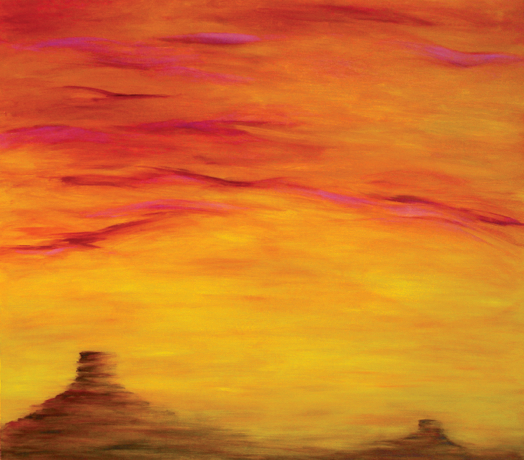 Deserama- acrylic on wood 34” x 48”