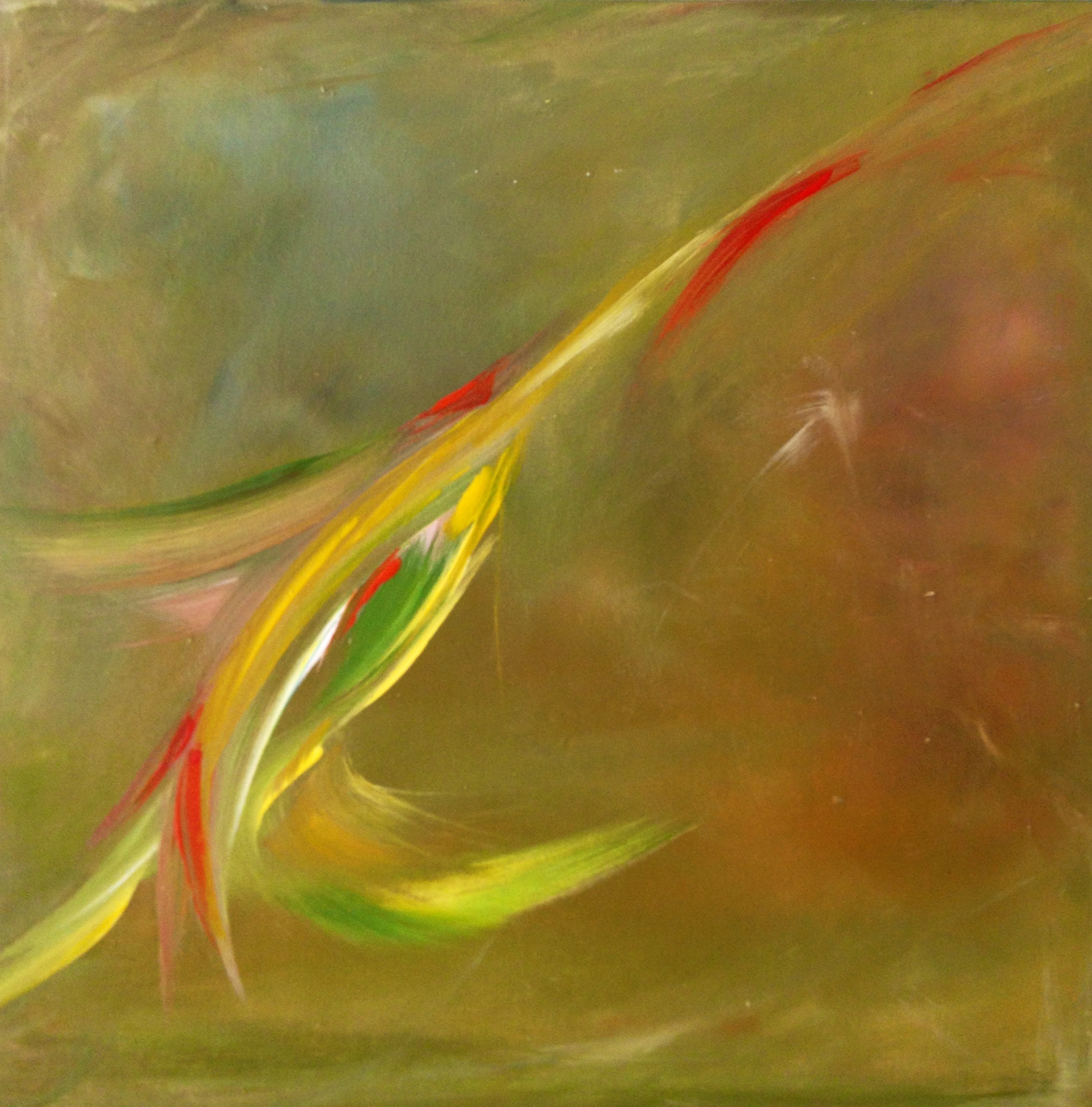 Hum Hum Little Birdy - acrylic on wood