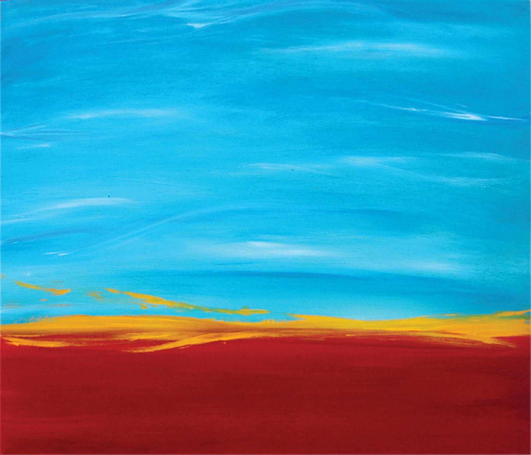 Ocean Inferno - acrylic on wood 32” x 28”