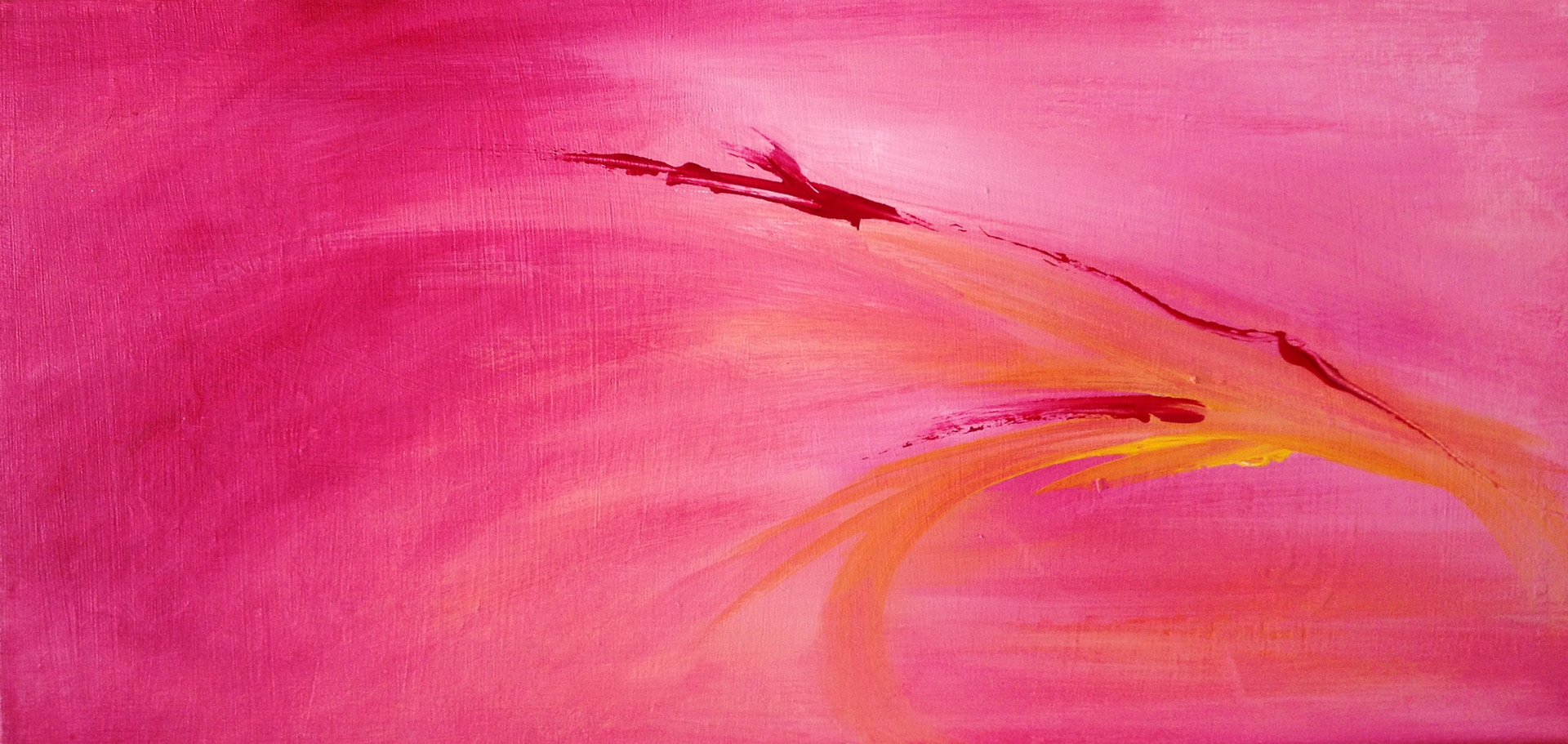 Bird Song - acrylic on wood