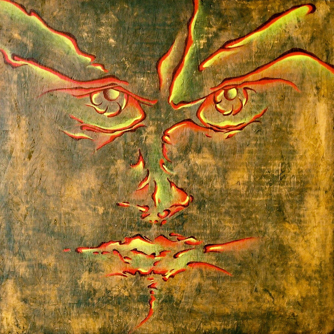 Hypnotika - acrylic on wood 32” x 32”