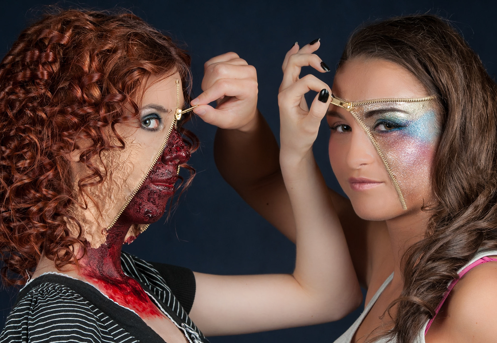 od lewej:Mira Gospodarczyk (charakteryzacja: Justyna Karabowicz)Lenka Fursowa (charakteryzacja Anna Sylwin)