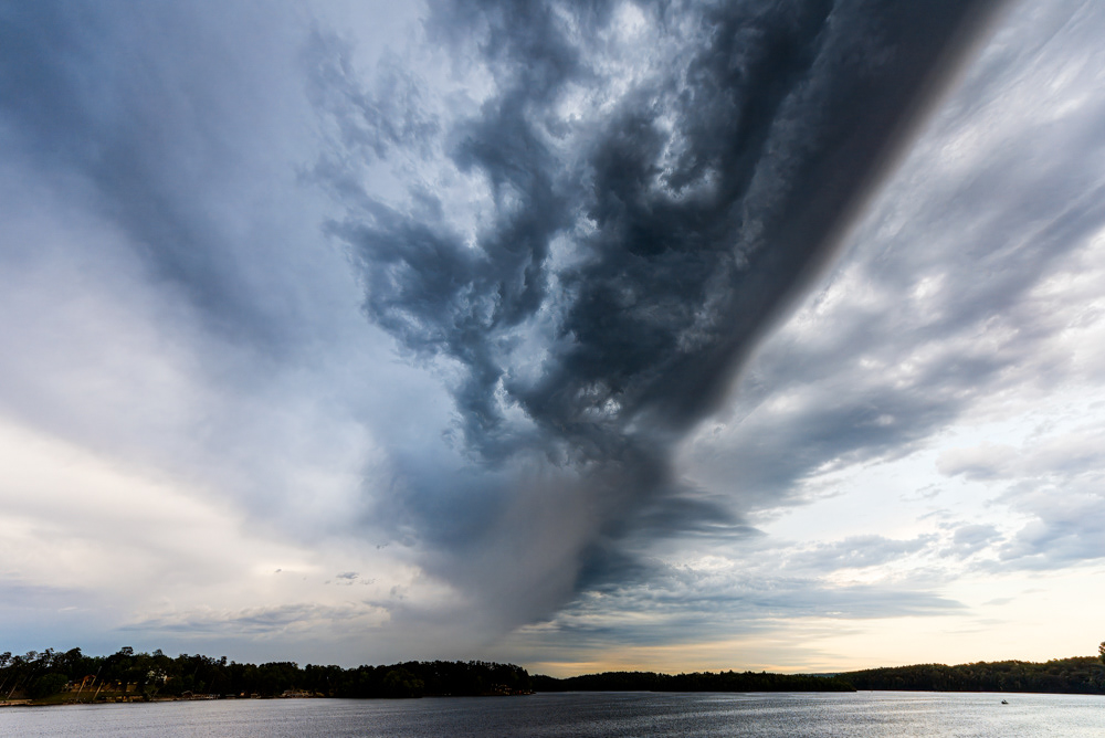storm front, Lake Hamilton