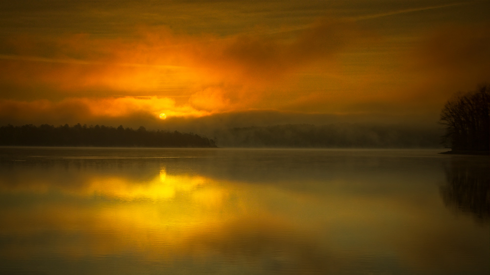 sunrise, Lake Hamilton