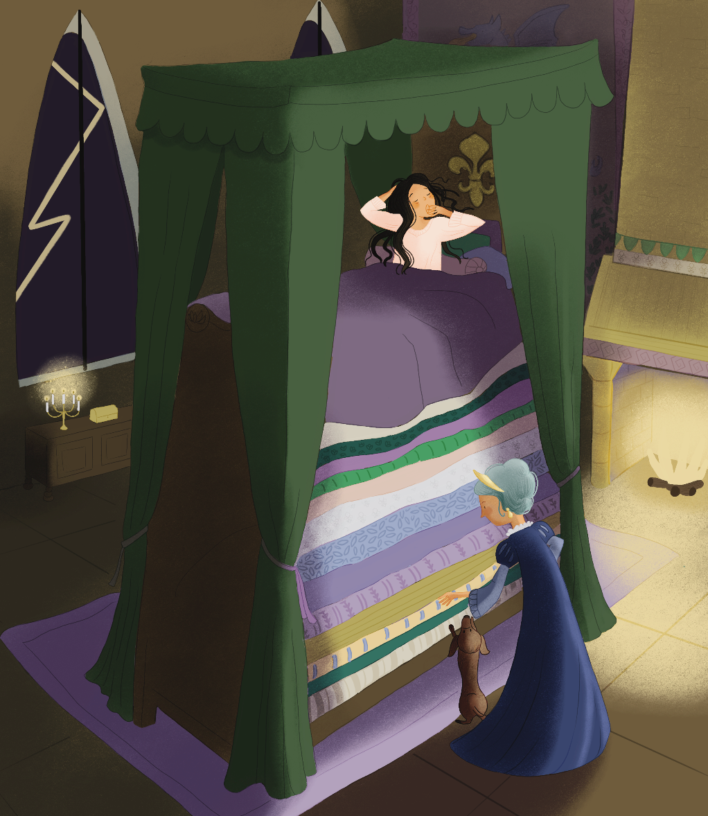 La princesse sur un pois