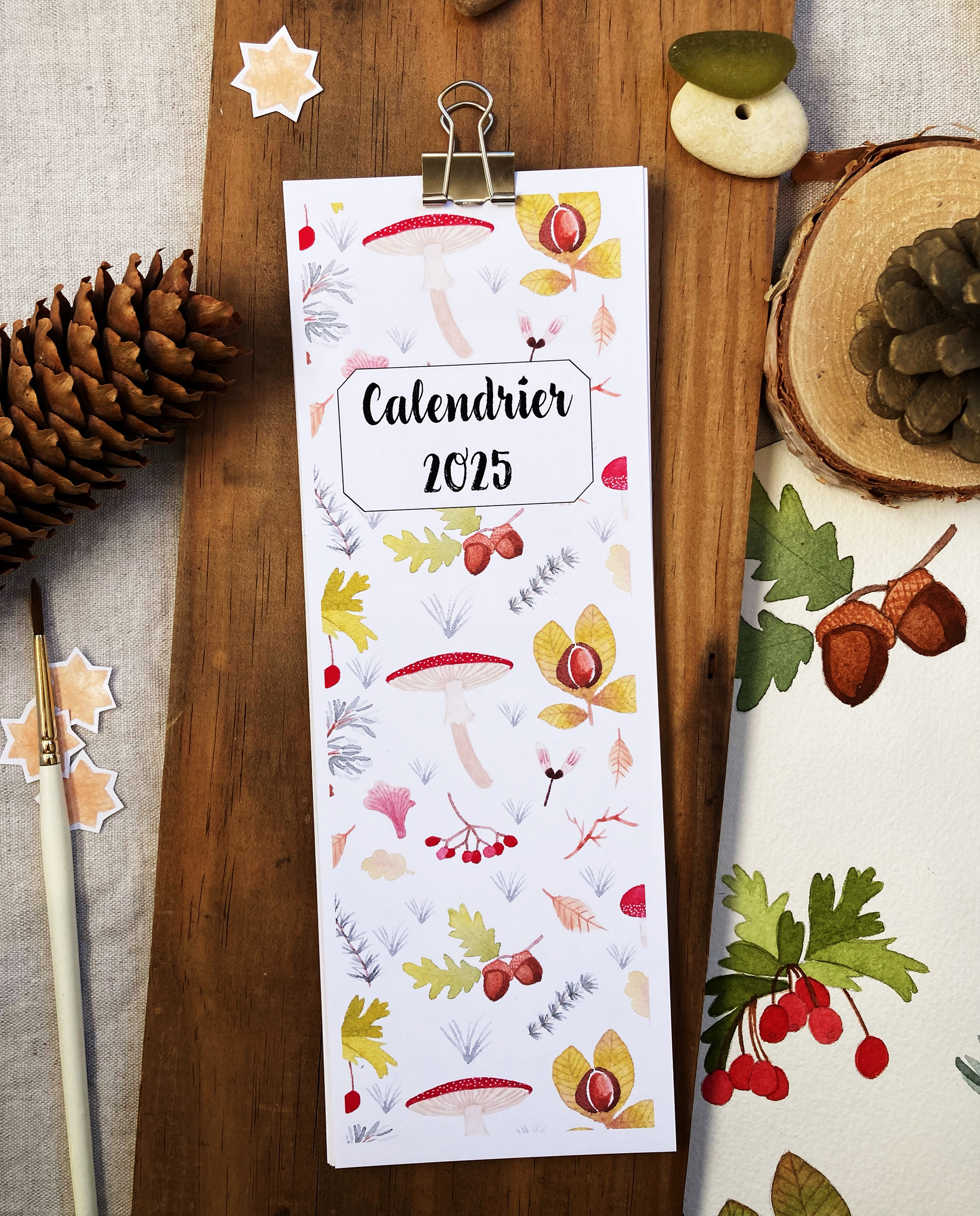 Calendrier mensuel 2025