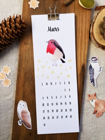 Calendrier mensuel 2025