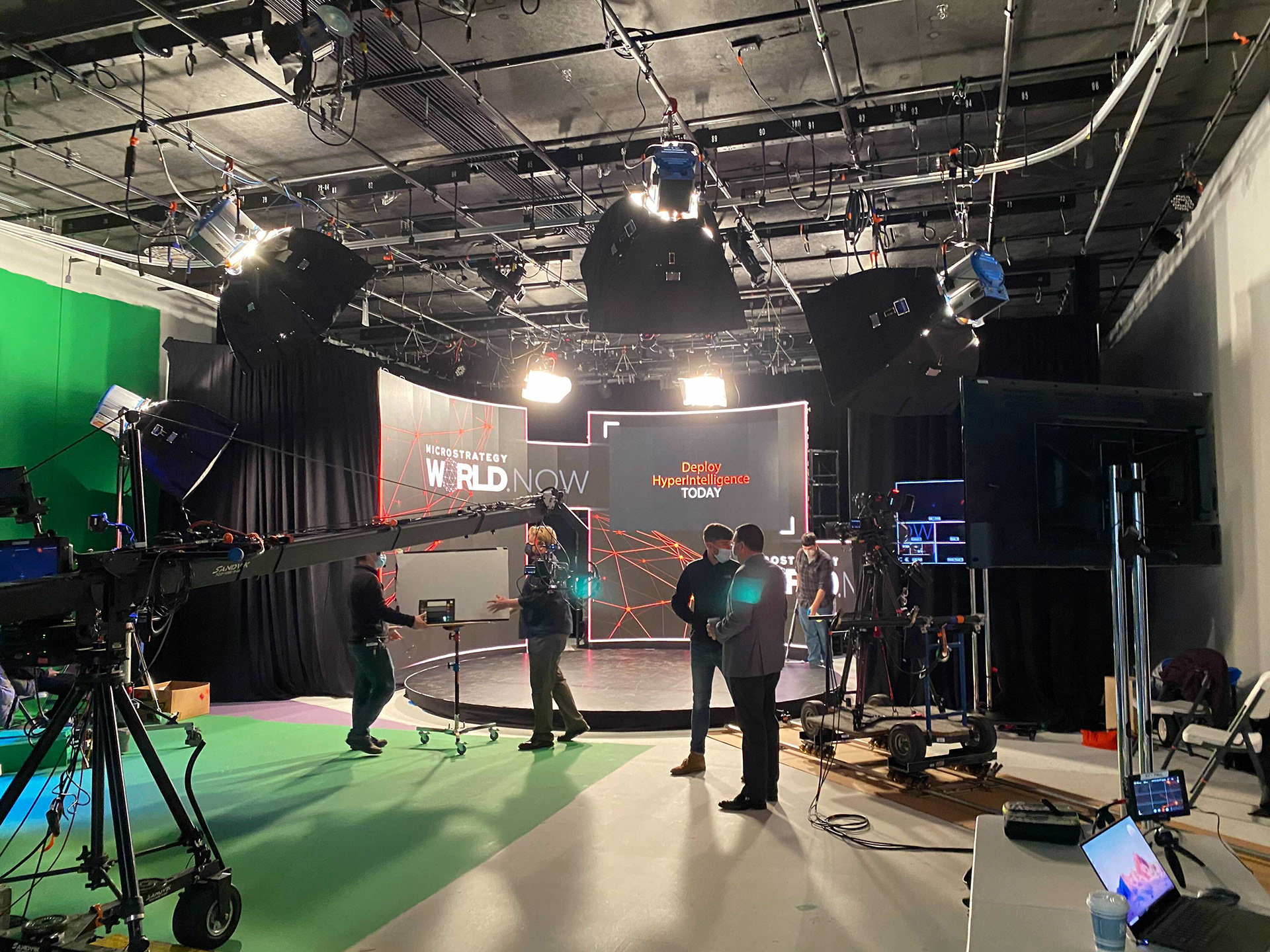 Behind the scenes at the World 2021 Keynote studio session