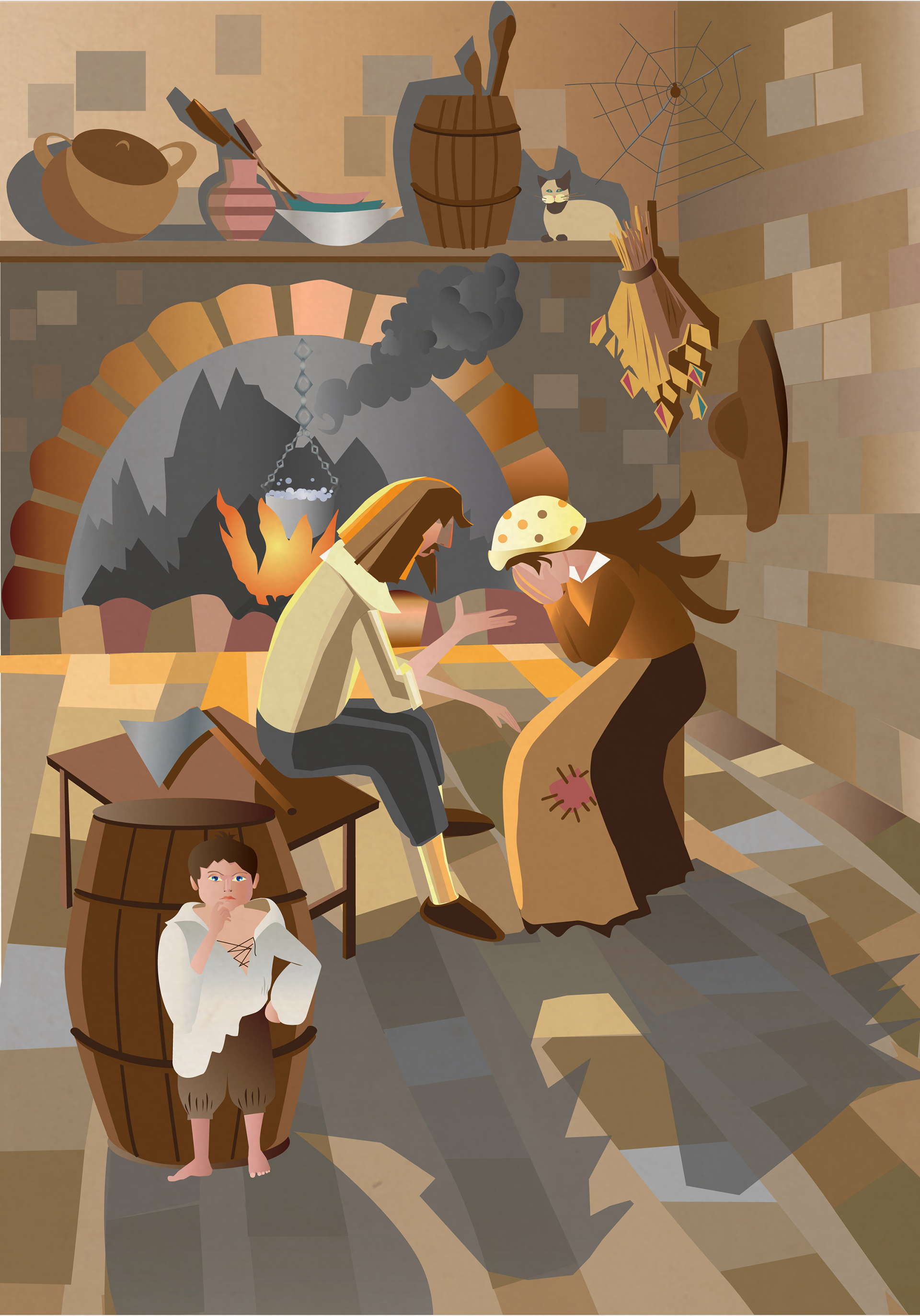 "The Little Thumb" illustrtion. Media: Adobe Illustrator