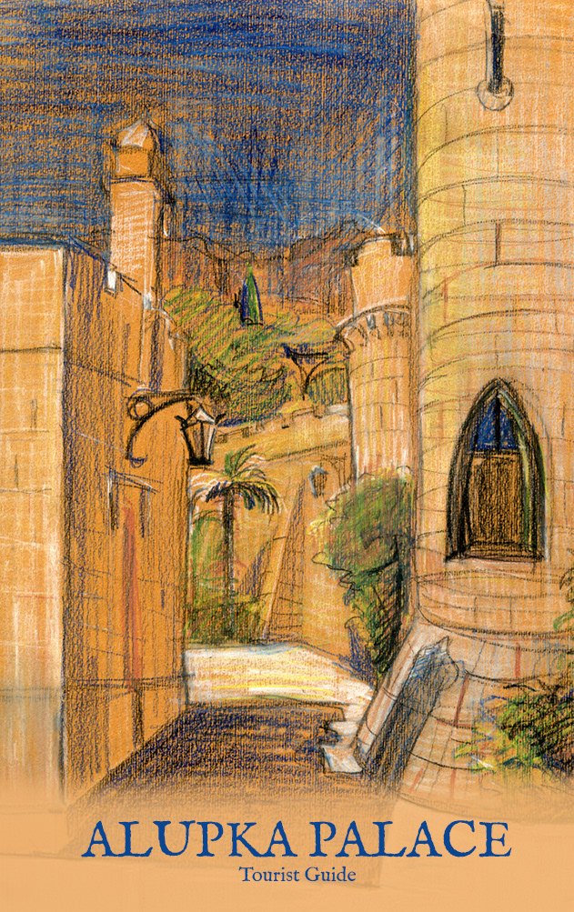 A tourist guide cover design. Media: pastel on paper, Adobe Photoshop