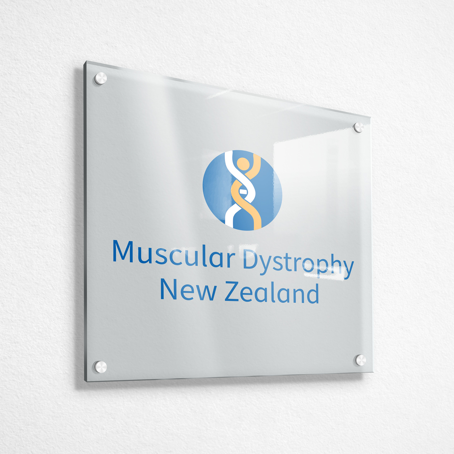 Nationwide NFP organisation, Muscular Dystrophy NZ. Brand ID, Art Direction, Design.