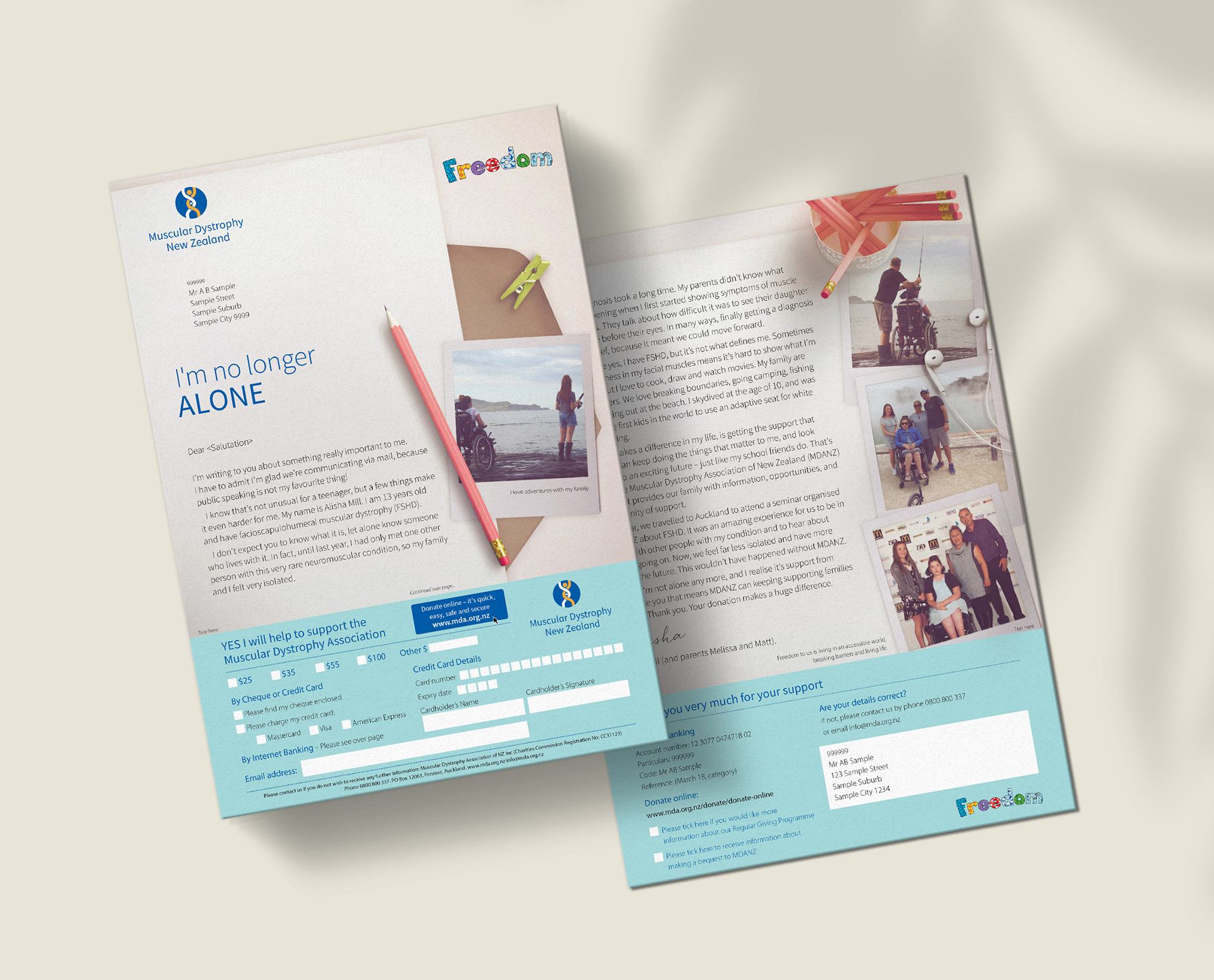 Direct Marketing – design, layout.