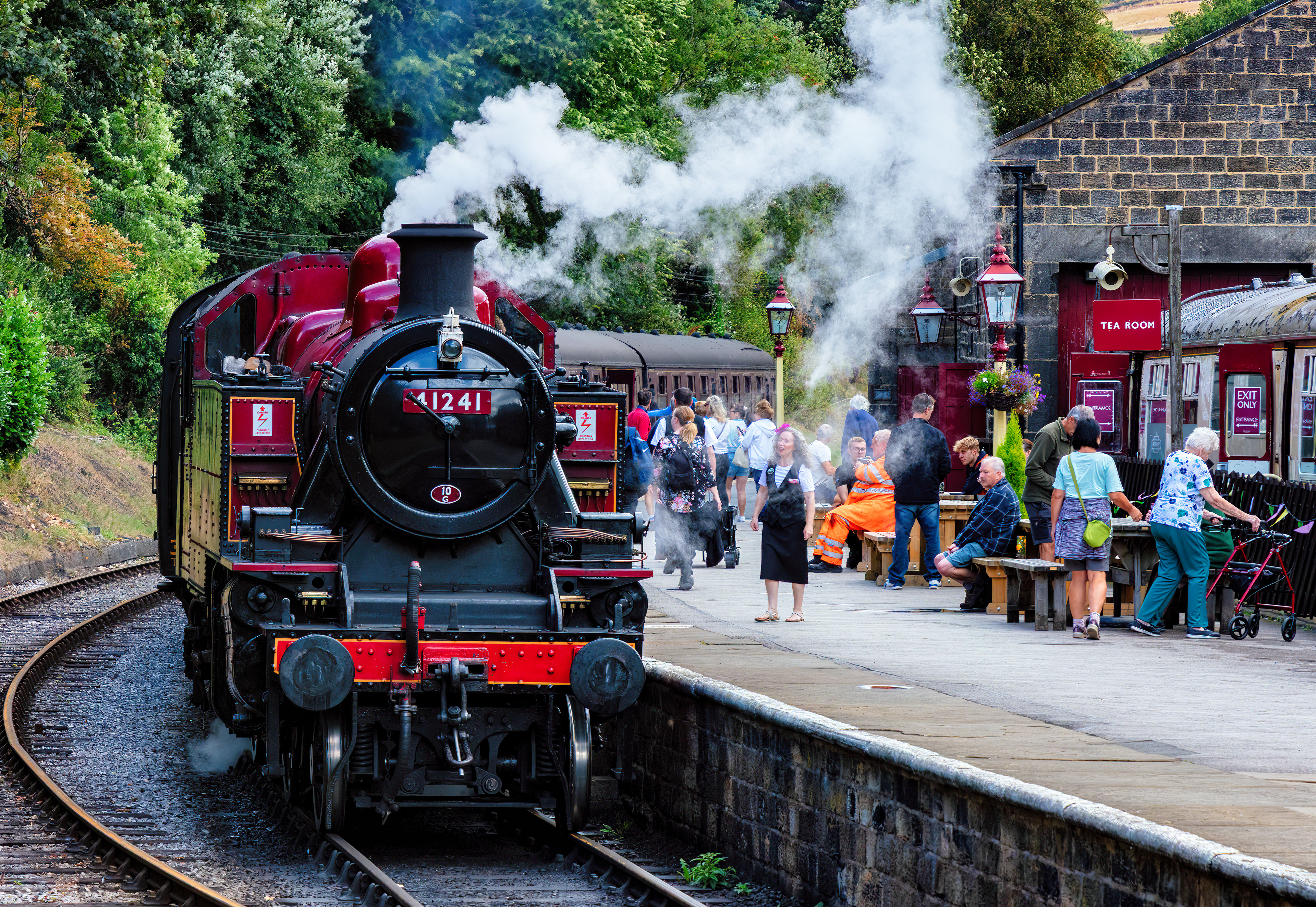Ivatt Class 2 41241 at Oxenhope - 2252