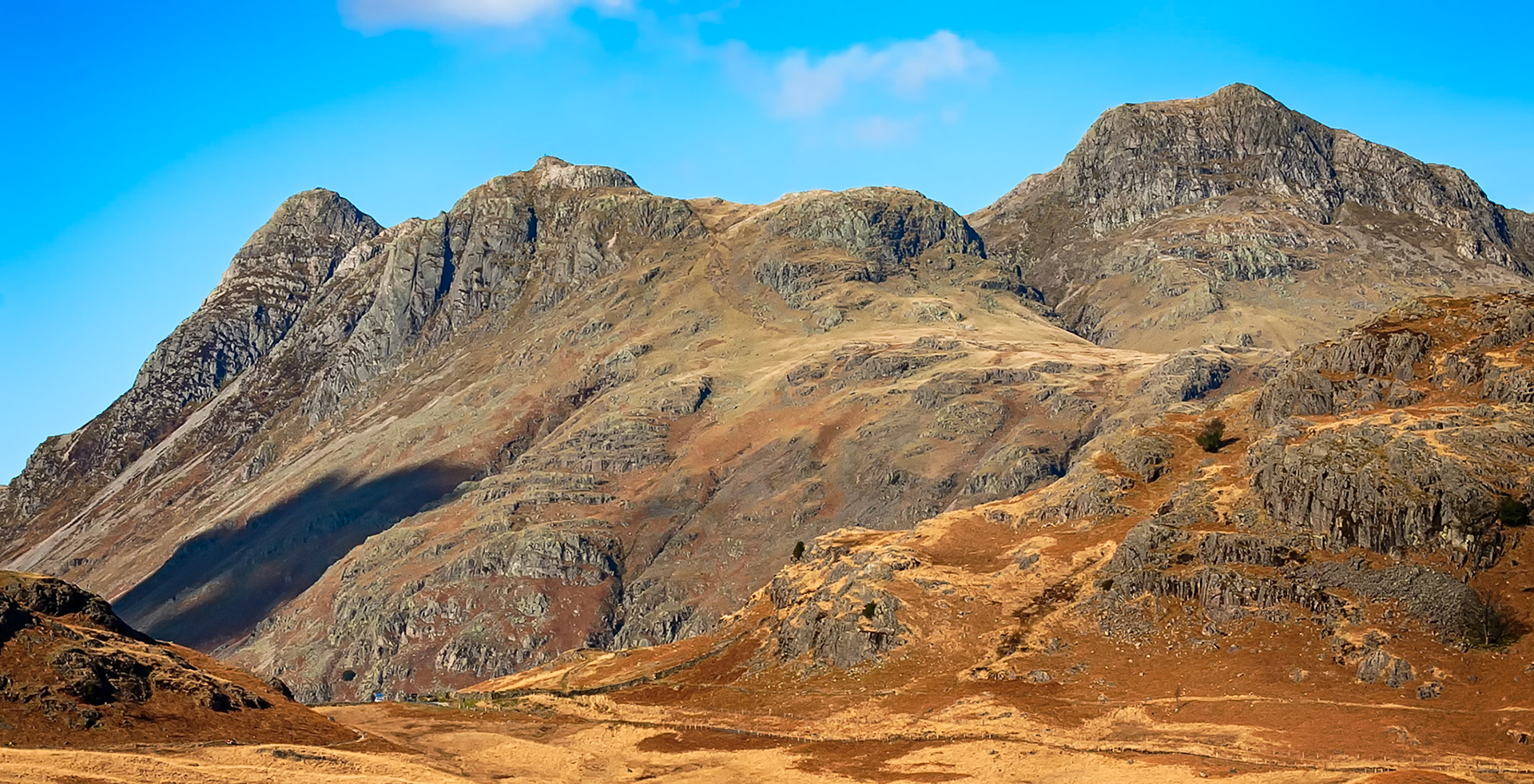 The Langdale Pike in the heart of the English Lake District