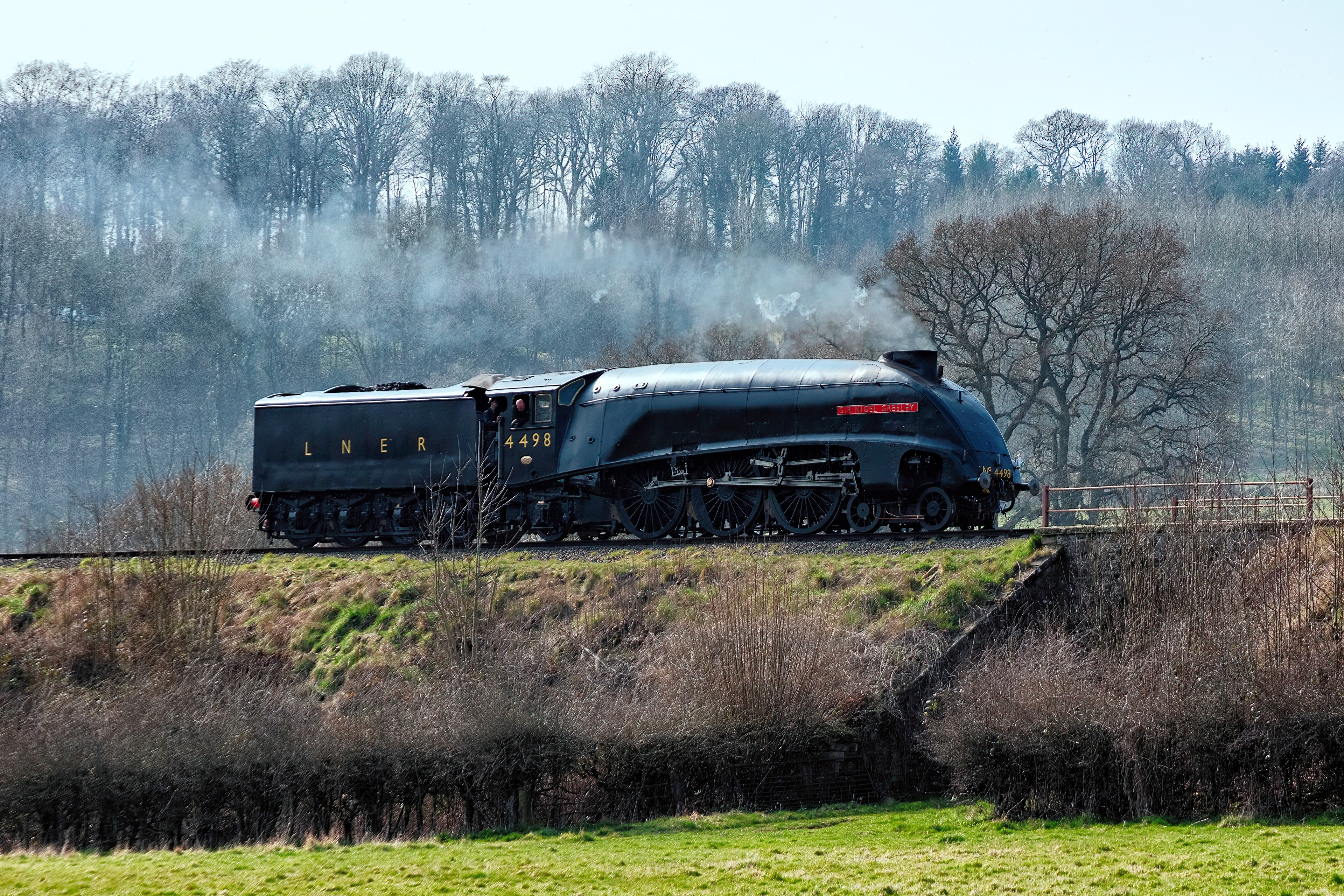 Sir Nigel Gresley on way to Arley