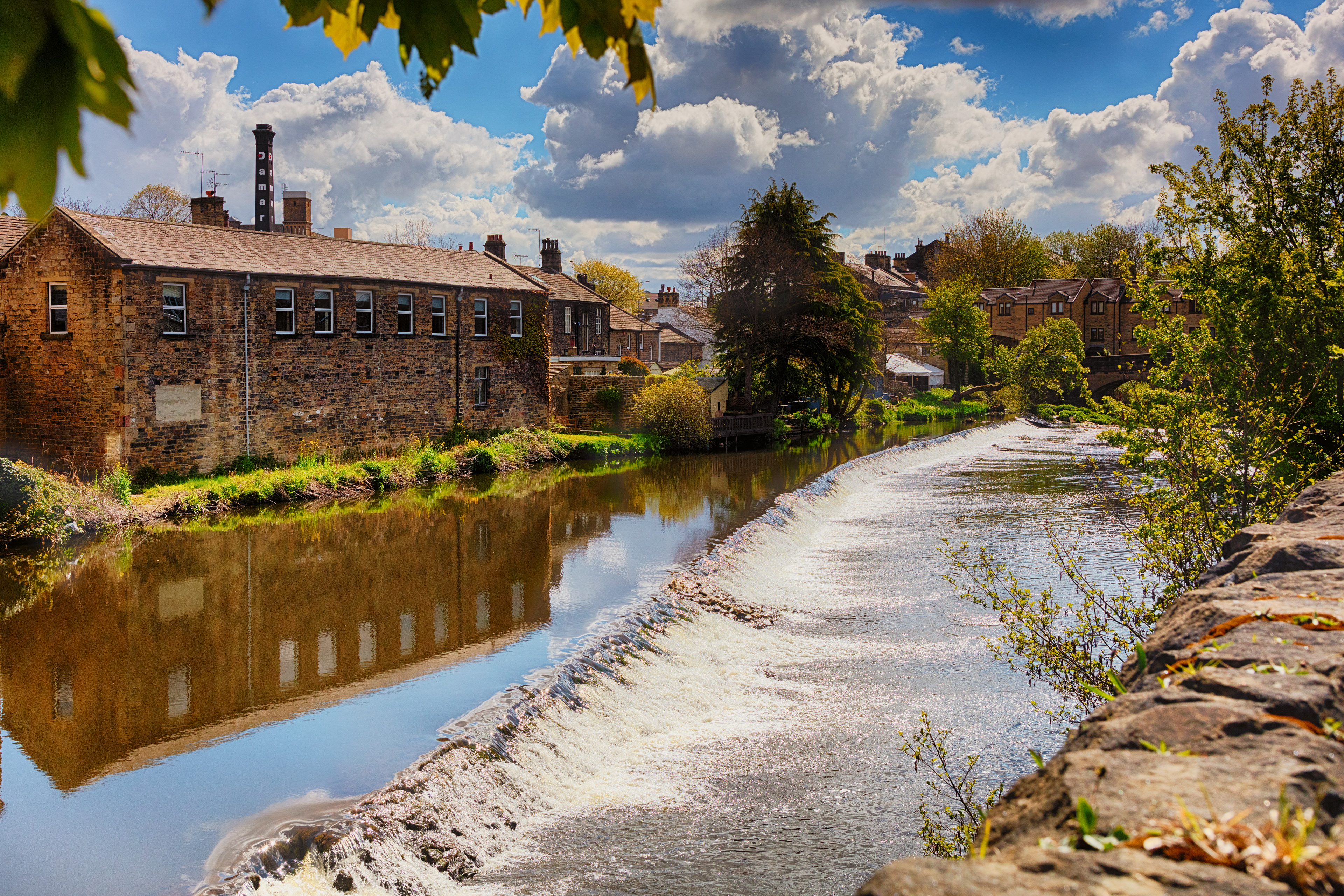 River Aire, Bingley - The Weir