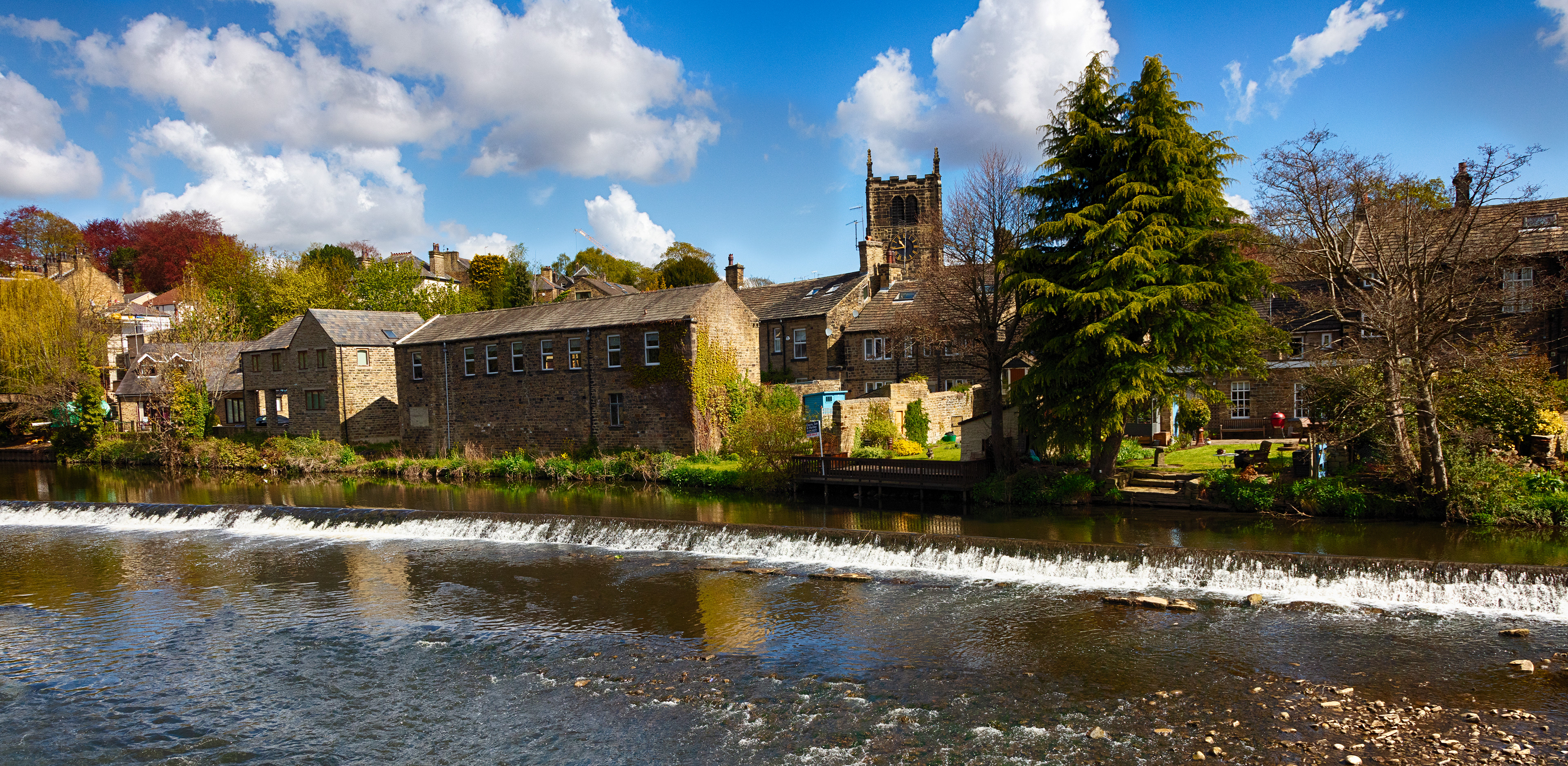 River Aire, Bingley - The Long Weir