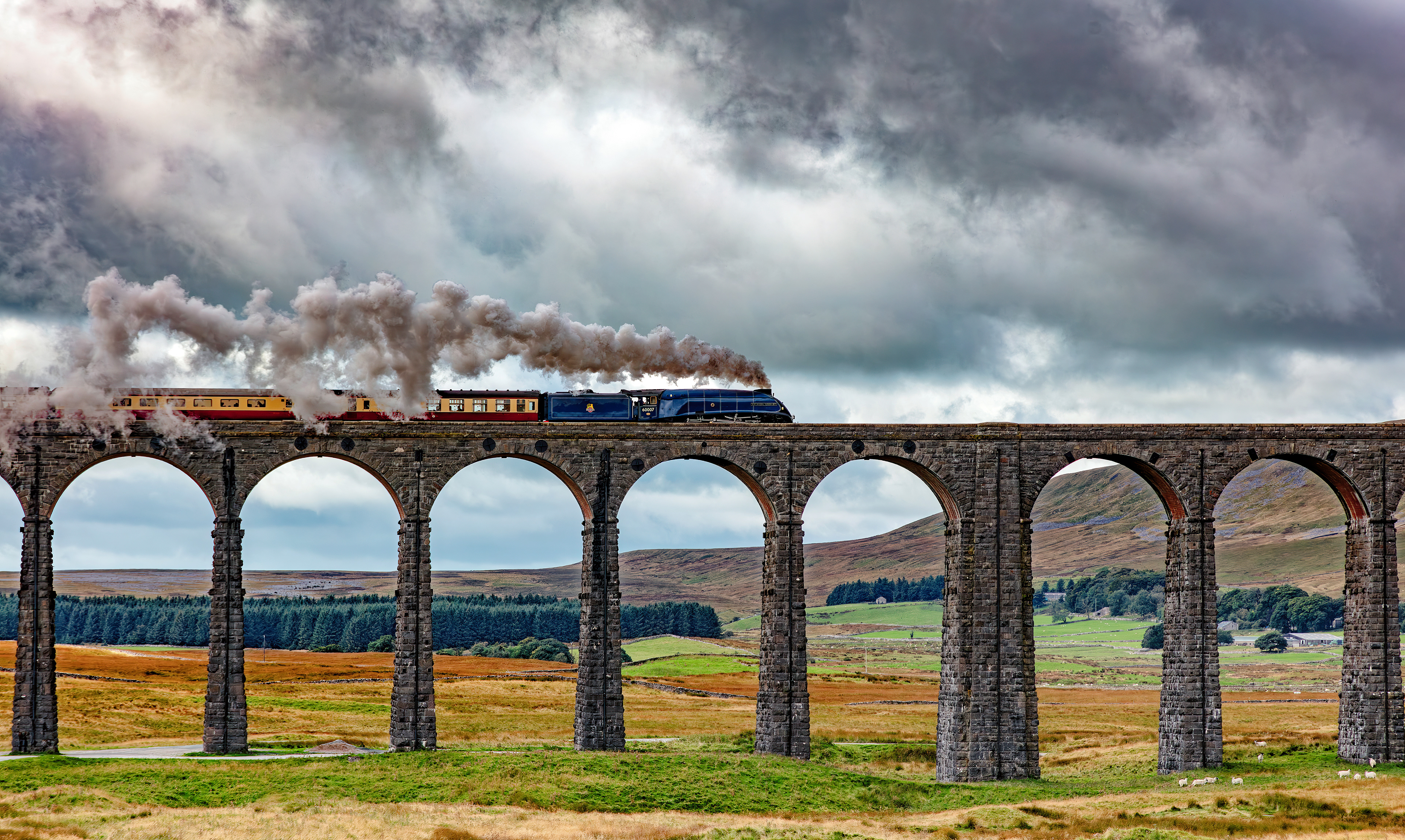SNG - Crosses Ribblehead viaduct 11/09/24 - 6184