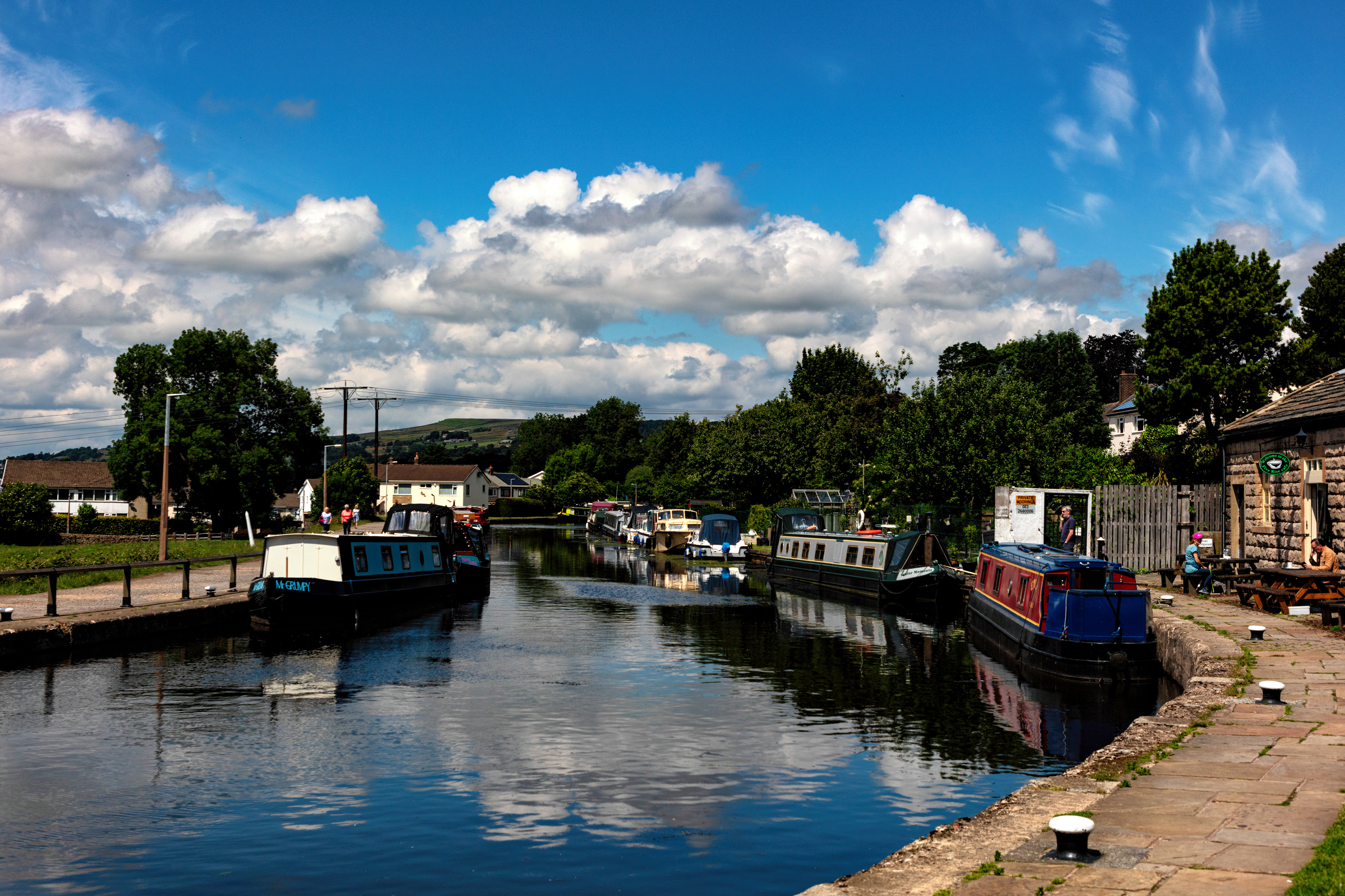 Leeds & Liverpool canal - Bingley Five Rise moorings