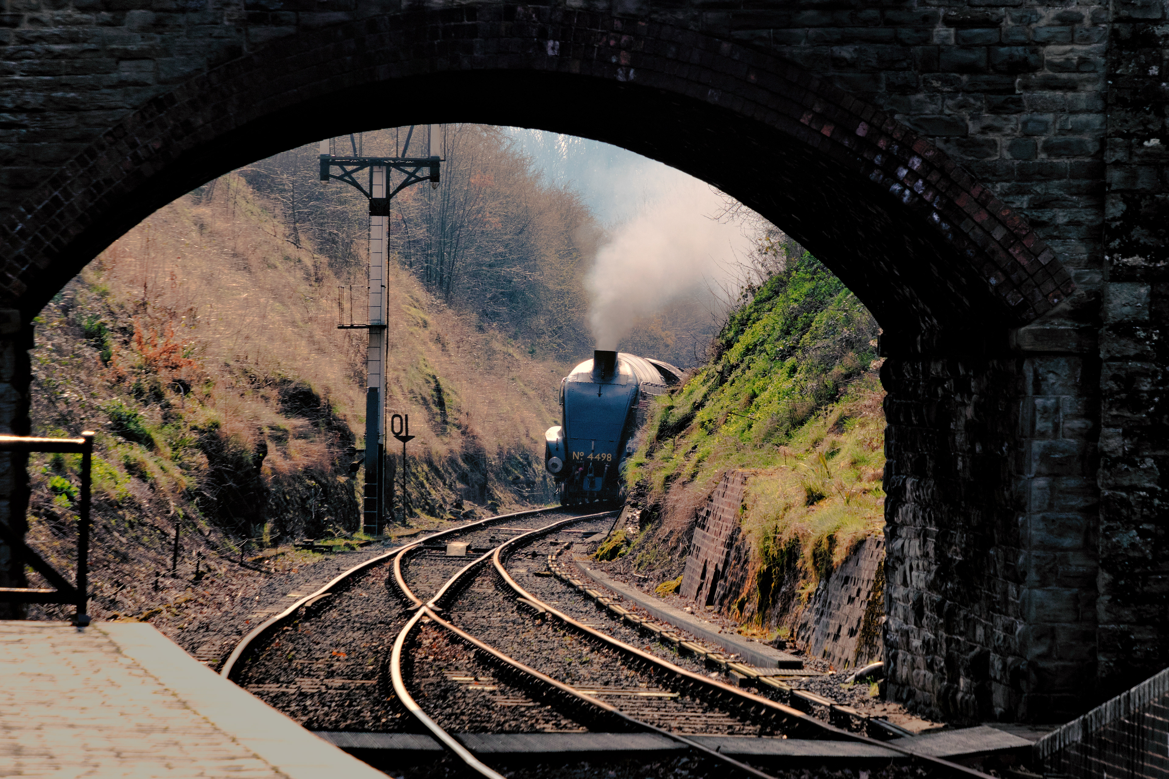 Sir Nigel Gresley approaching Arley