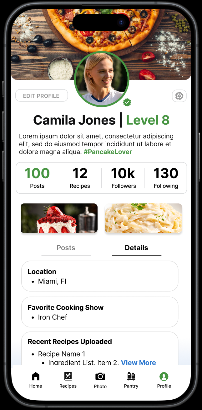 Profile Details Section