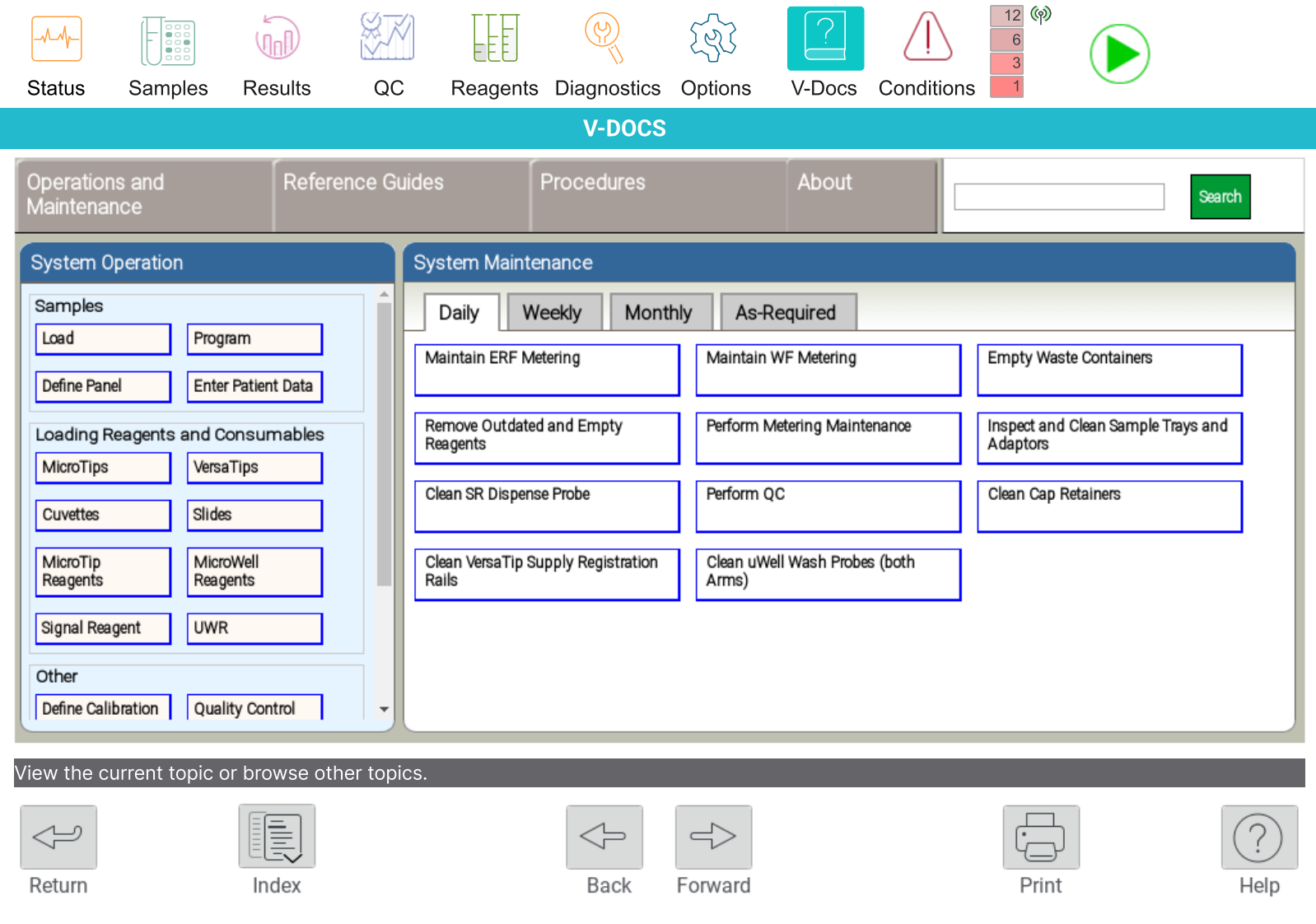 V-Docs: Operational and Maintenance Section