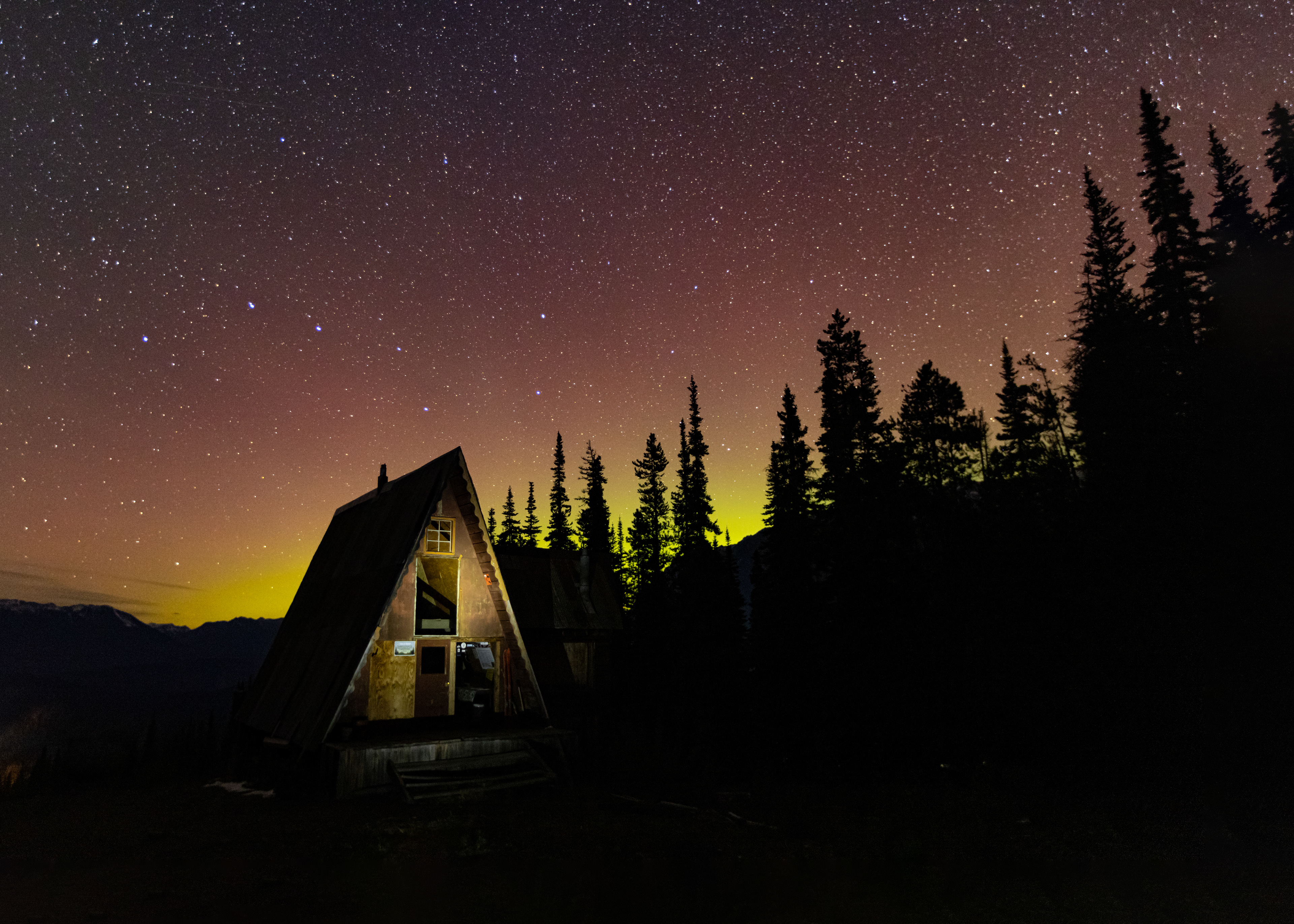 Northern Lights at the Cabin
