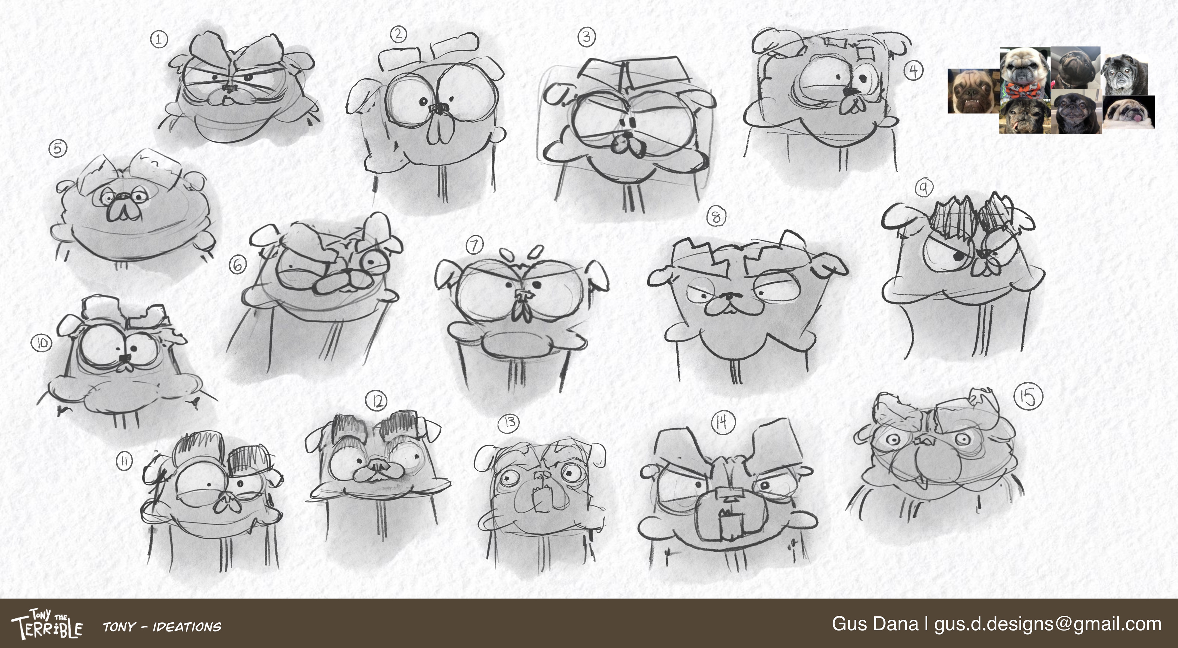 " Tony The Terrible " Facial Ideations (2025)