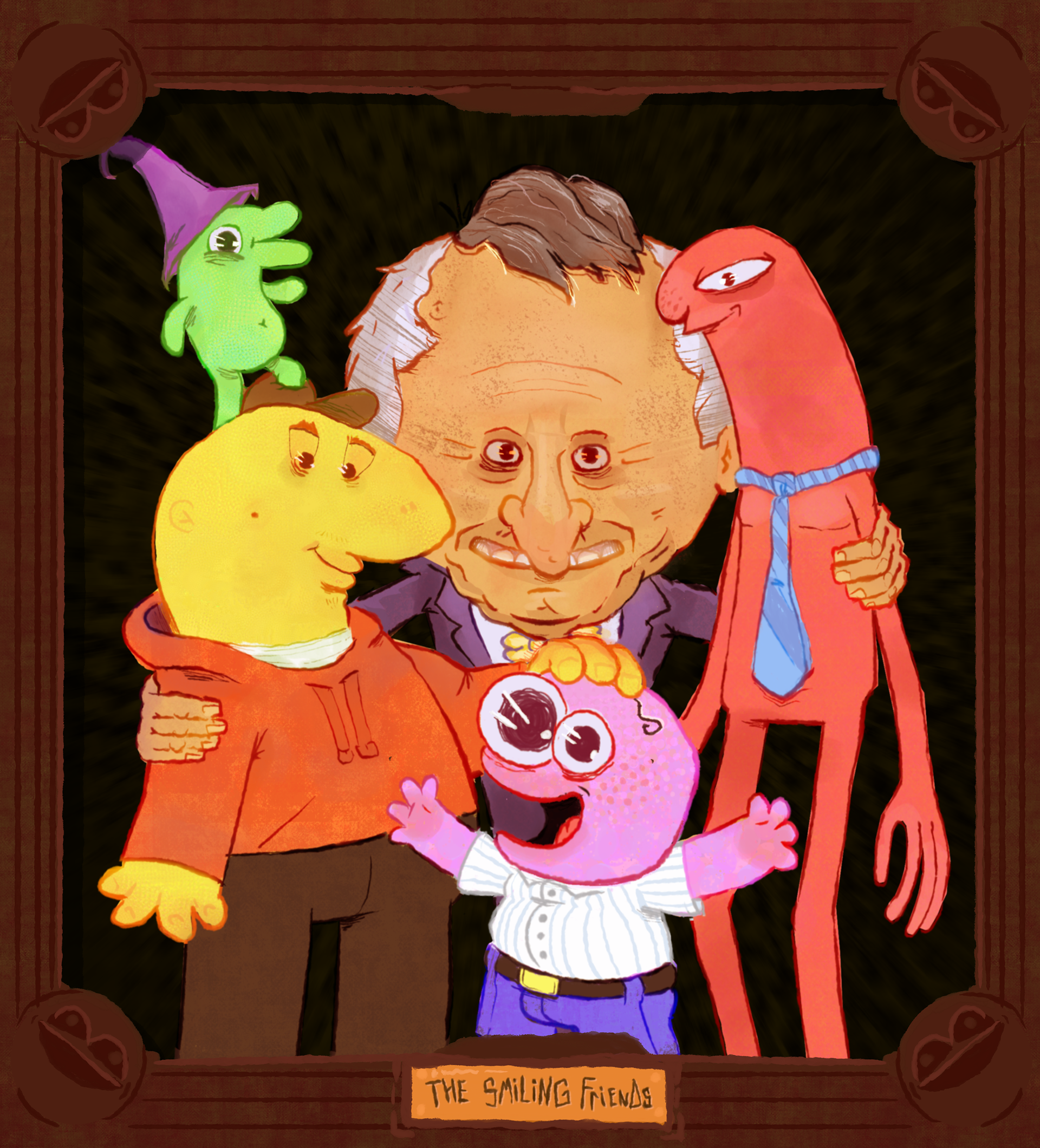 Smiling Friends Fan Painting (2025)