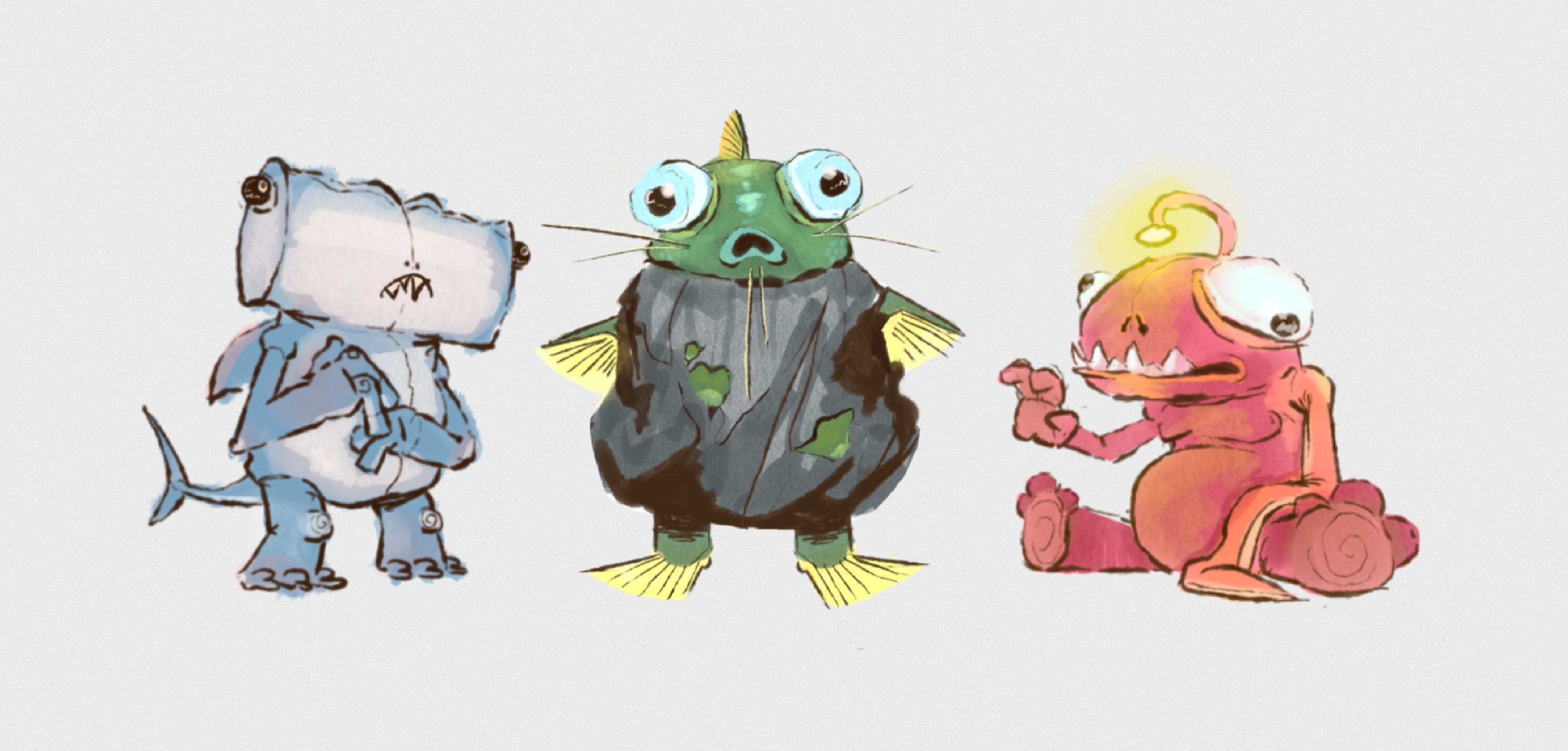 Fish People Sketches (2026)