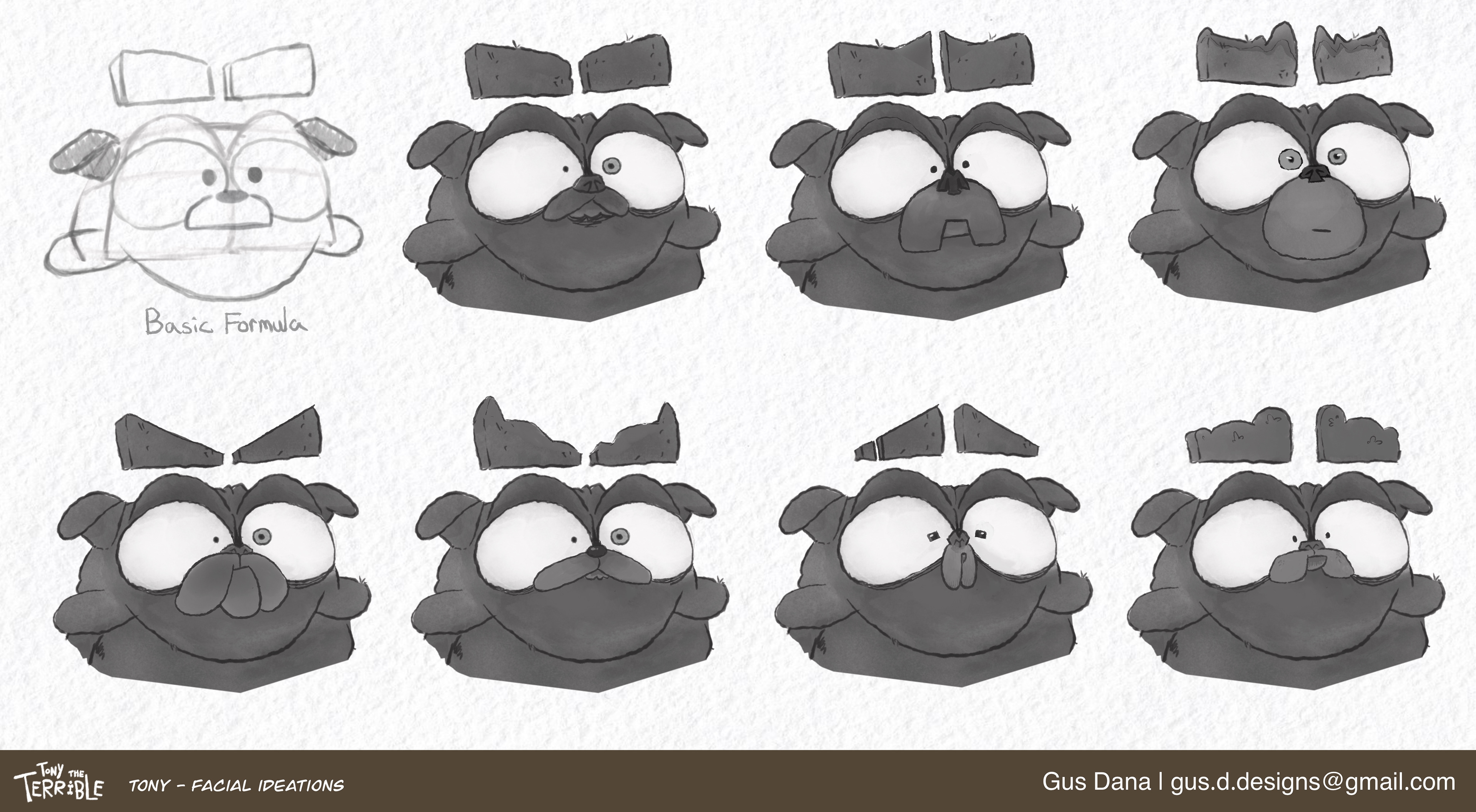 " Tony The Terrible " Facial Ideations (2025)