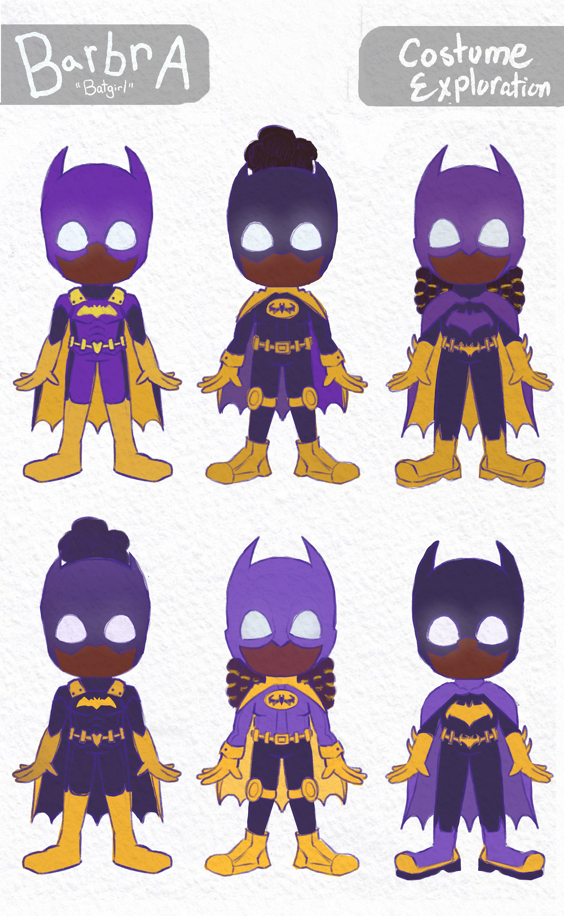 Batgirl Costume Explorations "Batfriends" (2025)