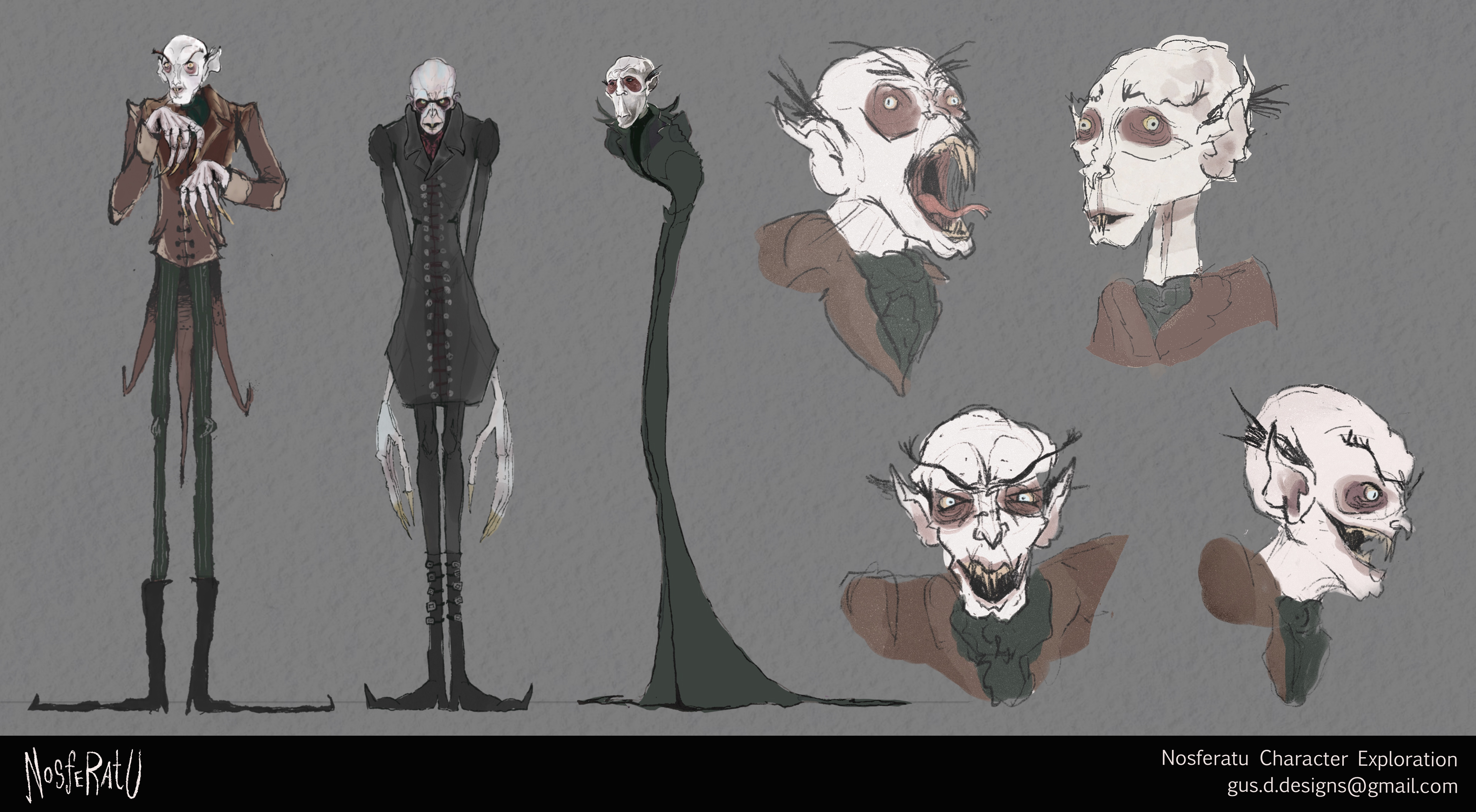 "Nosferatu" Character Explorations (2025)