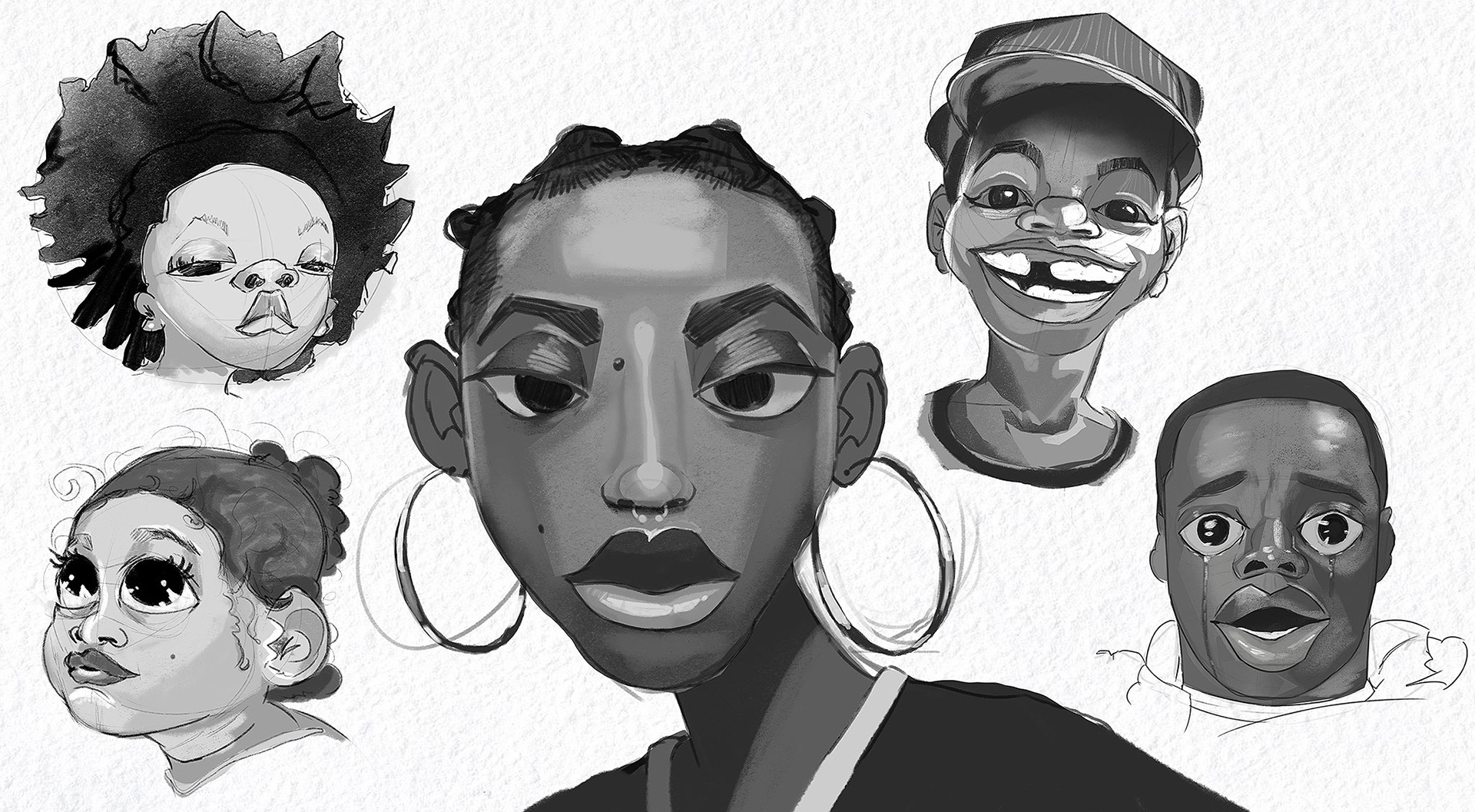 Character Portrait Explorations (2025)
