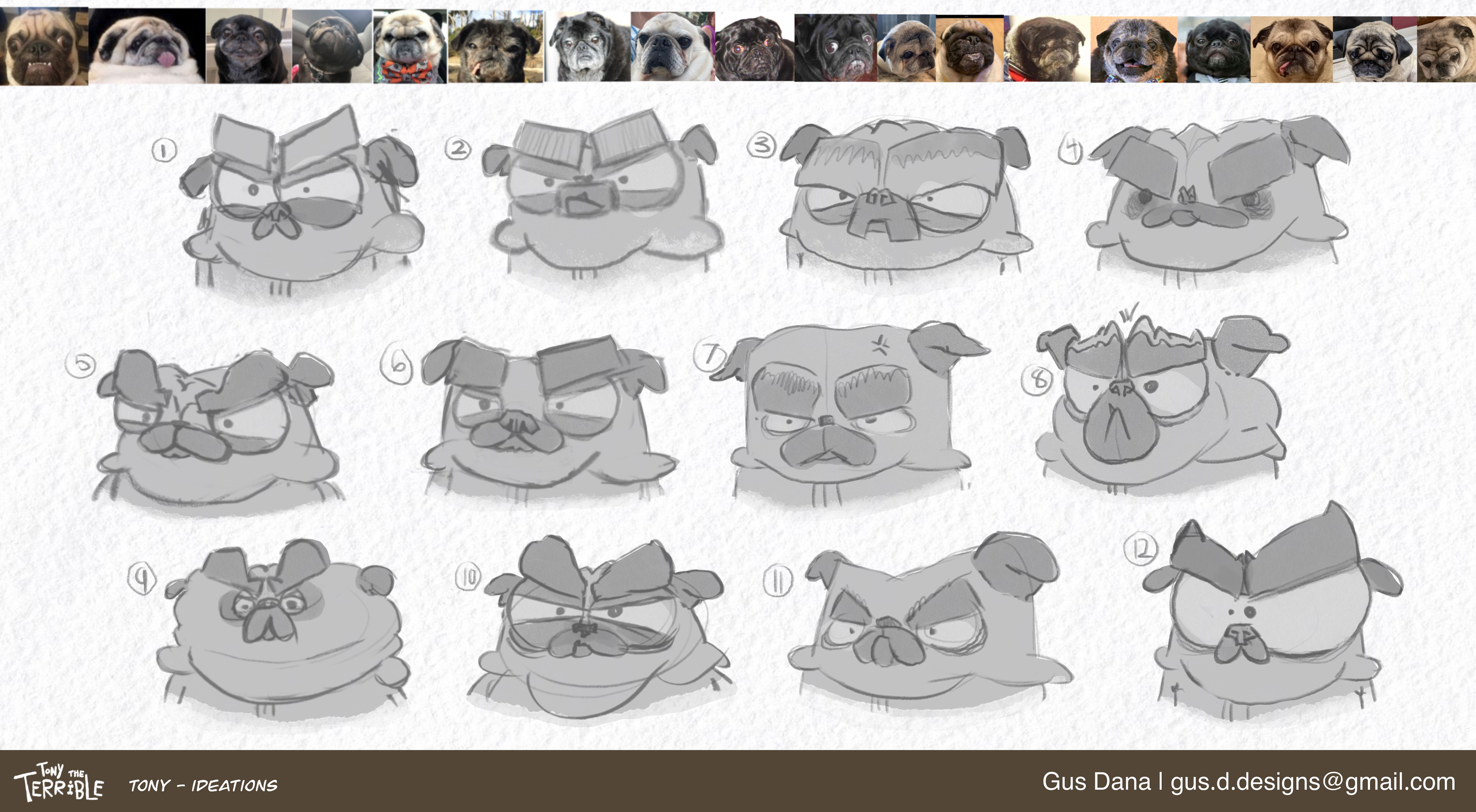 " Tony The Terrible " Facial Ideations (2025)