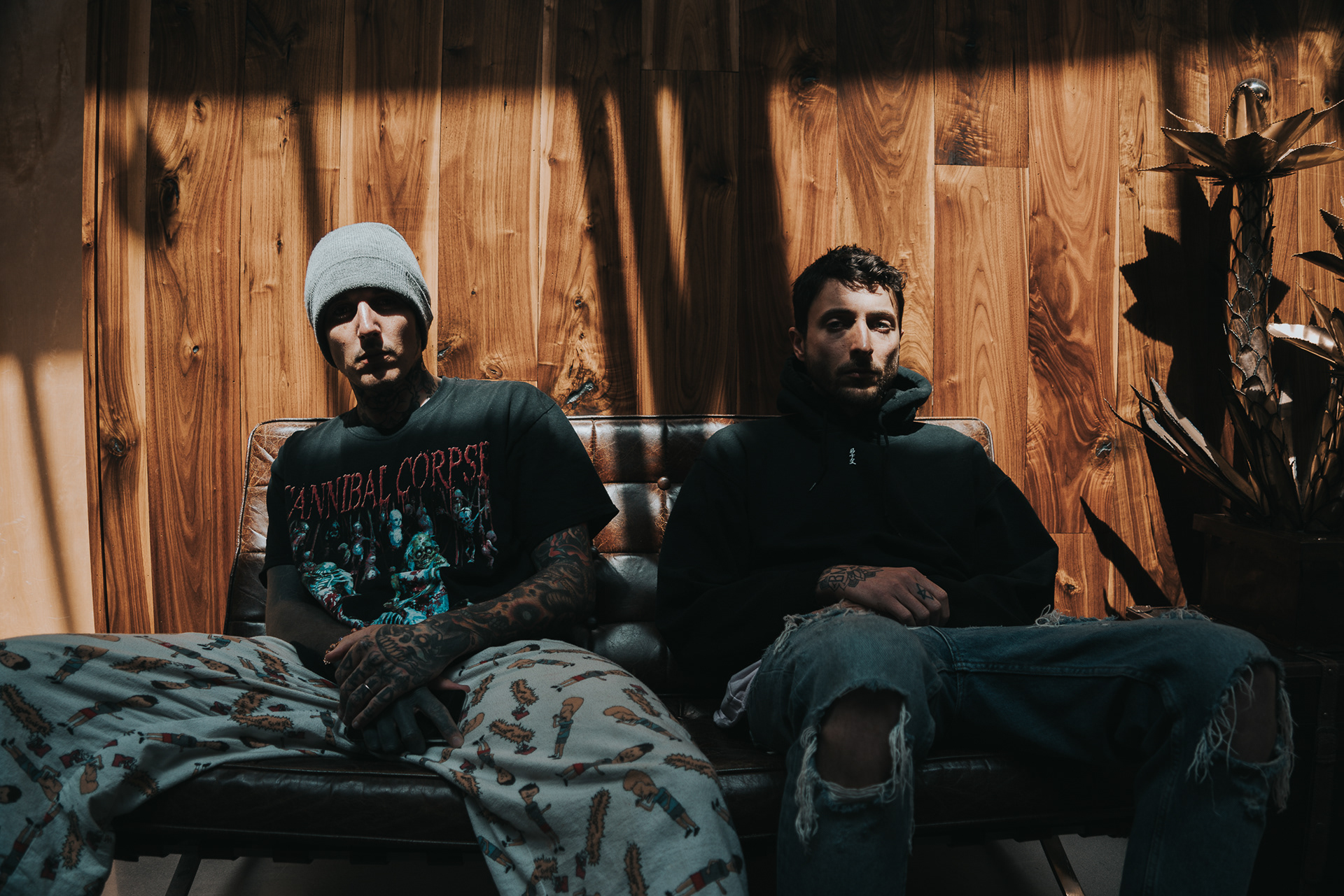 OLI & JORDAN WHILE RECORDING AMO