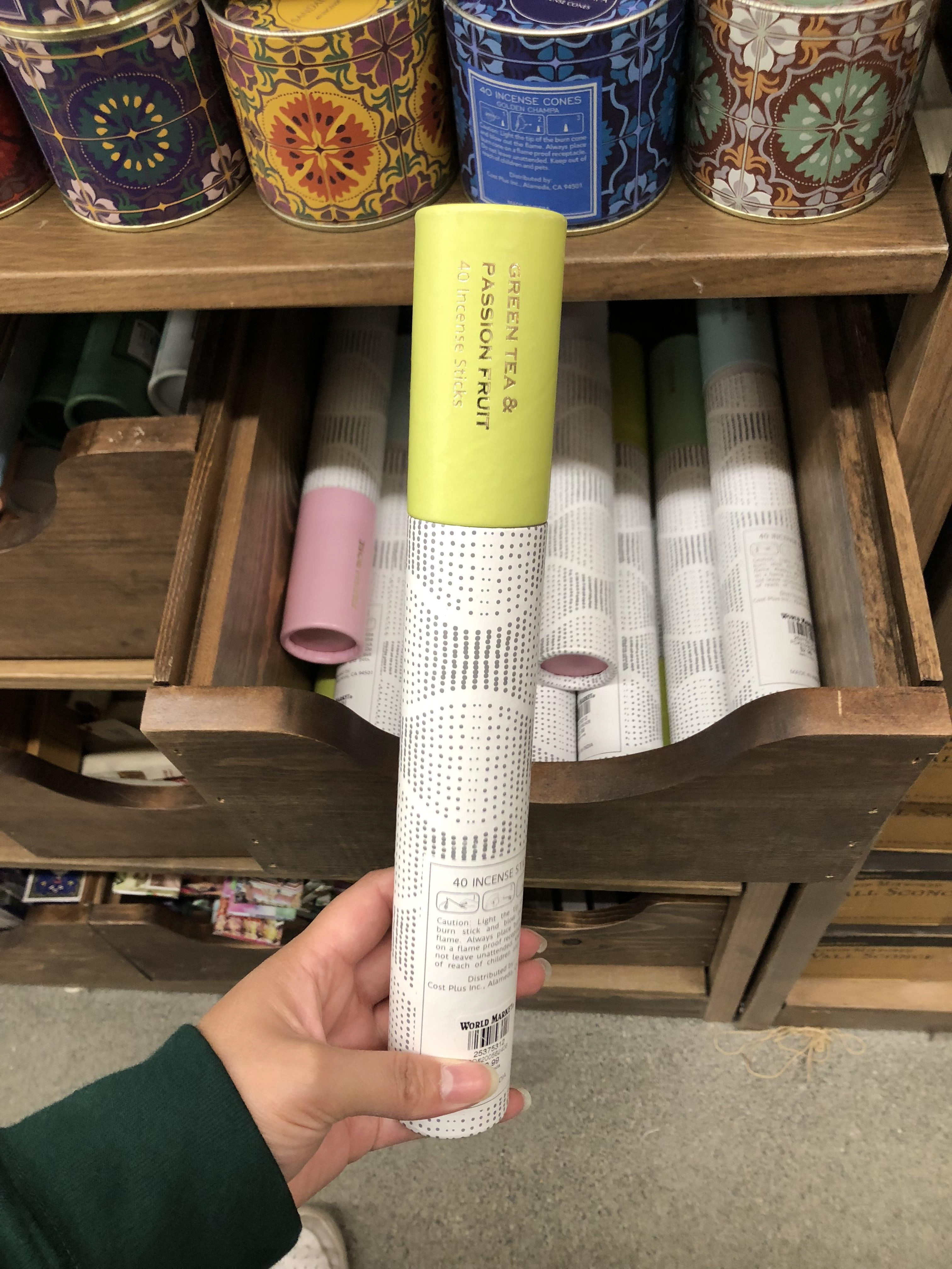 The form I used to create the outer packaging for my oil. This was a kraft paper tube for incense sticks.
