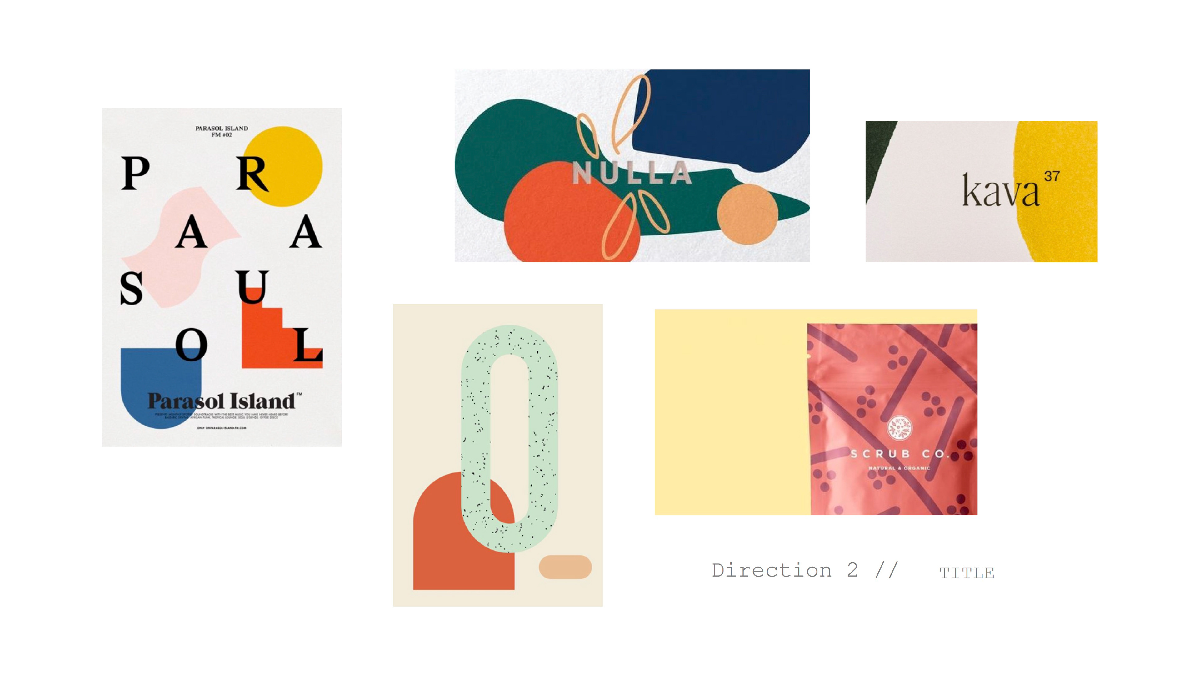 Visual Direction 2 // Colorful Organic Shapes