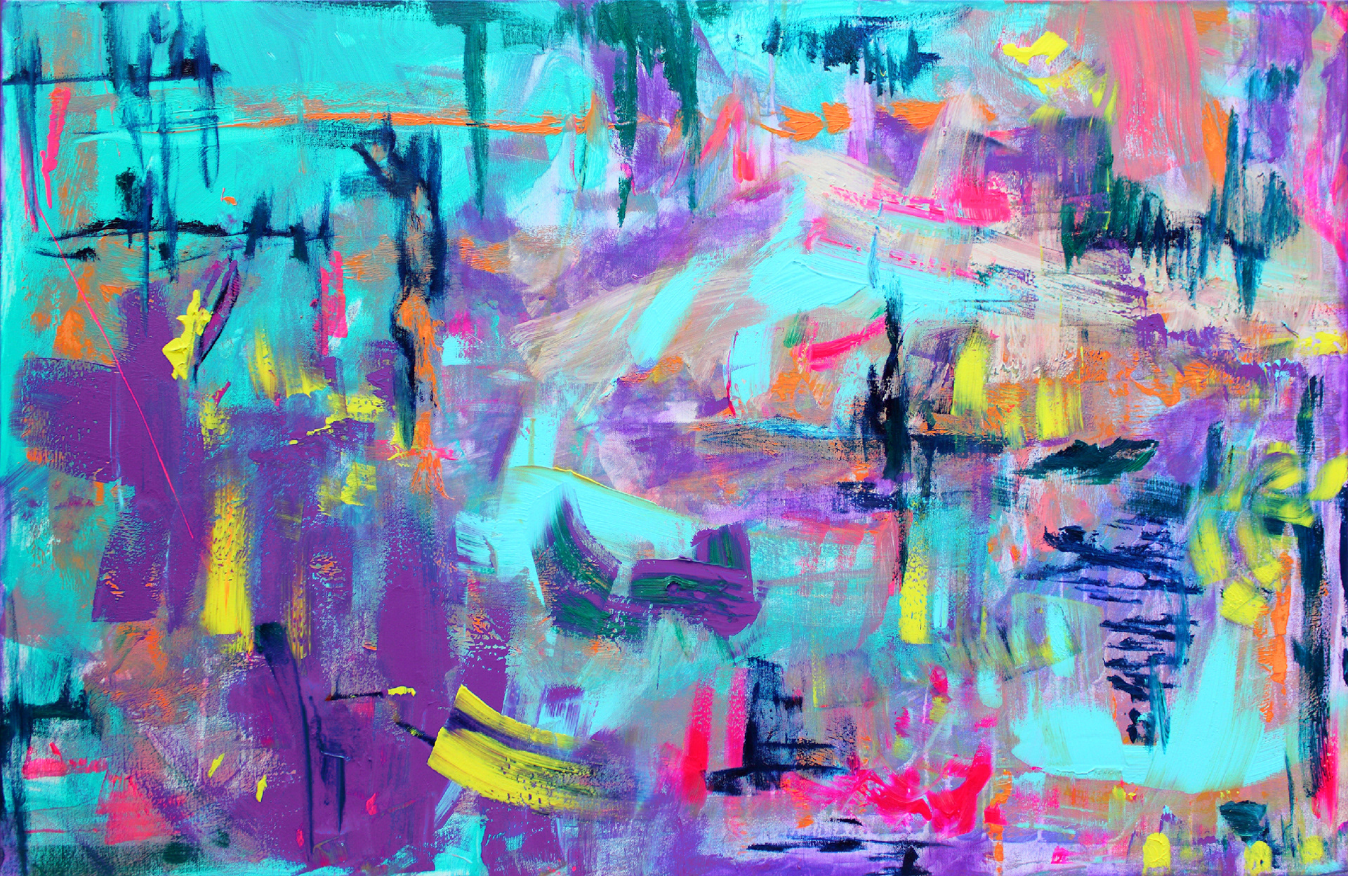 Emotional Landscape - 2017 - oil and acrylic on canvas ft. Pamela Rys