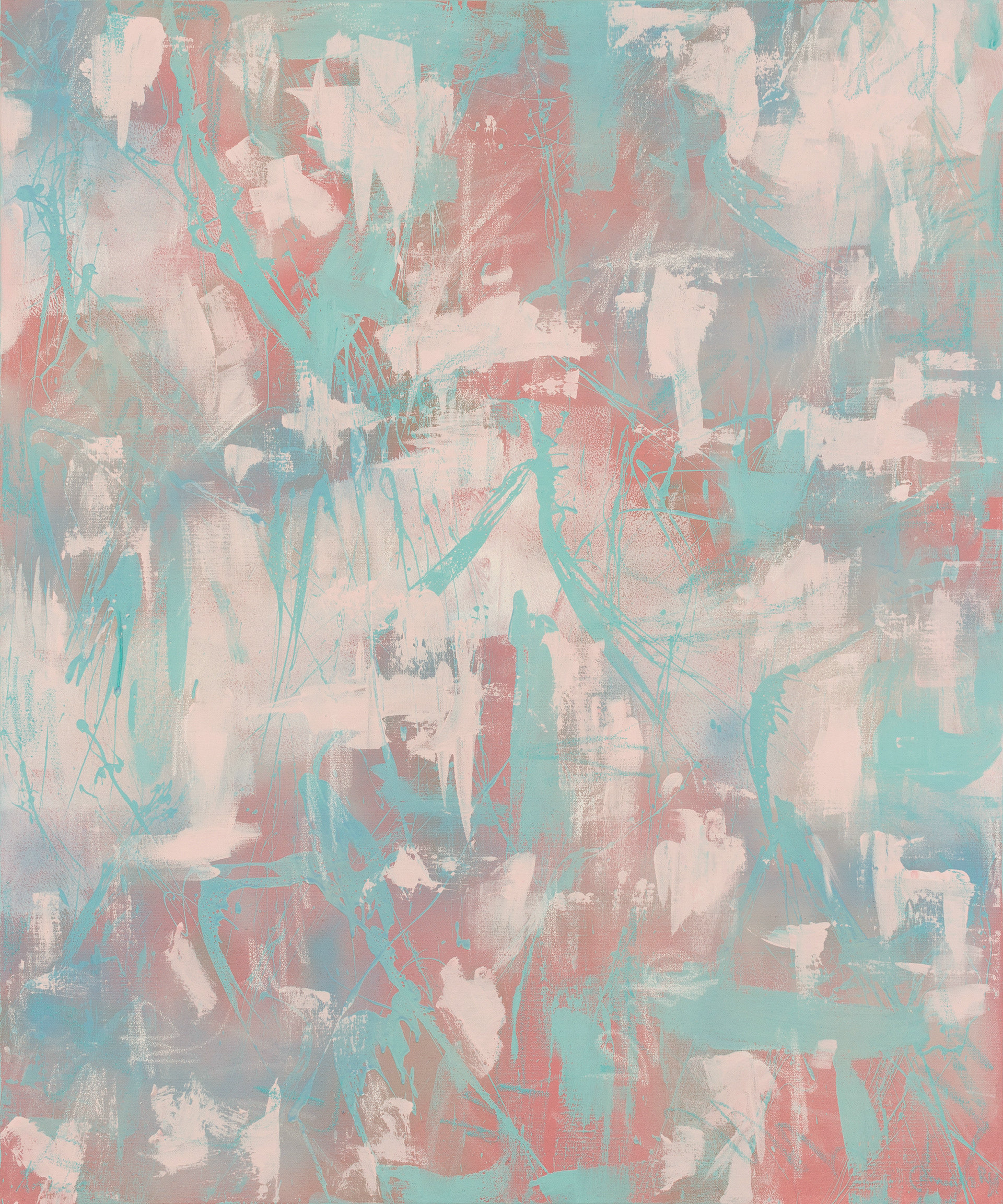 Bubble Gum 1 - 2022 - acrylic and oil pastel on canvas ft. Pamela Rys