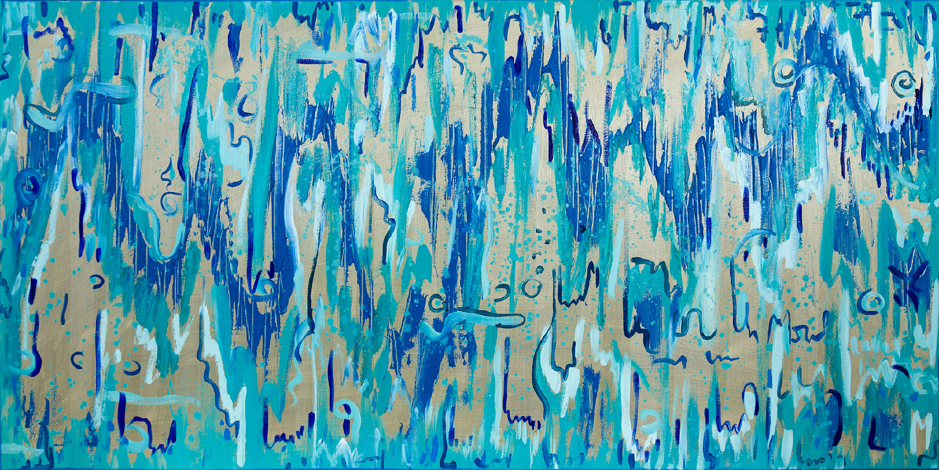 Aqua - 2019 - oil on canvas